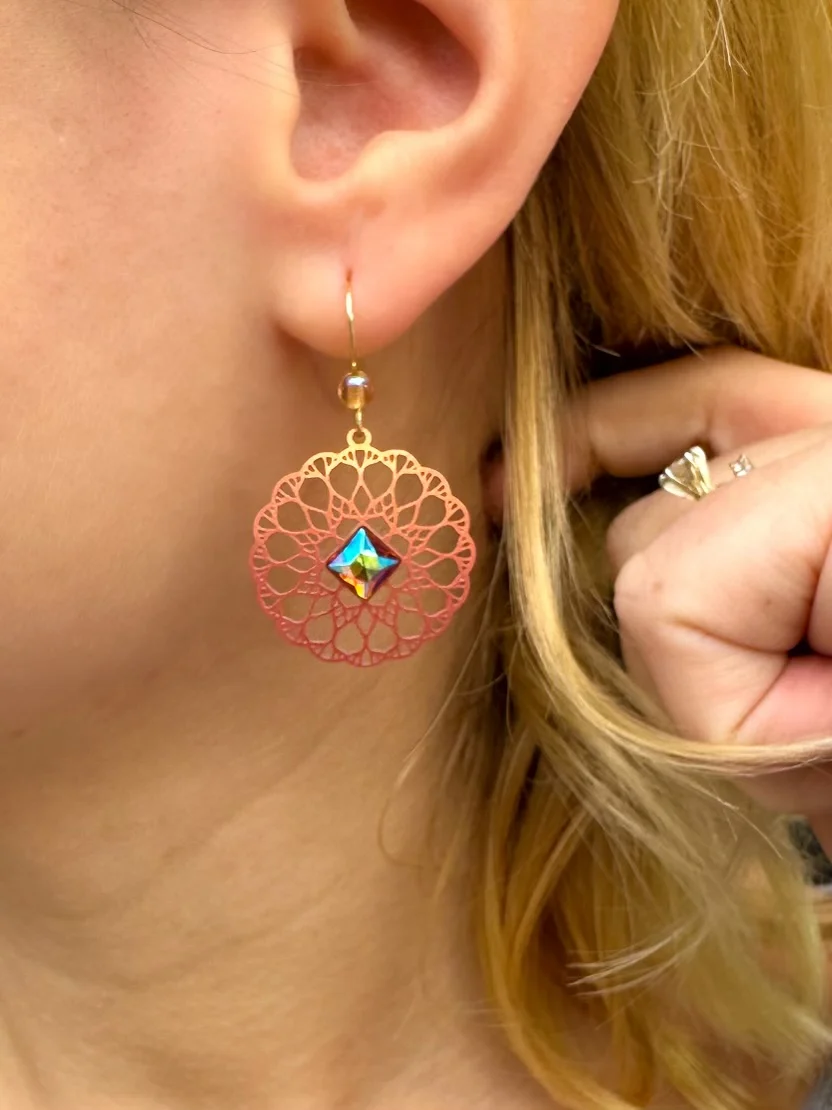 Adajio Pink Sunset Earrings - Image 5