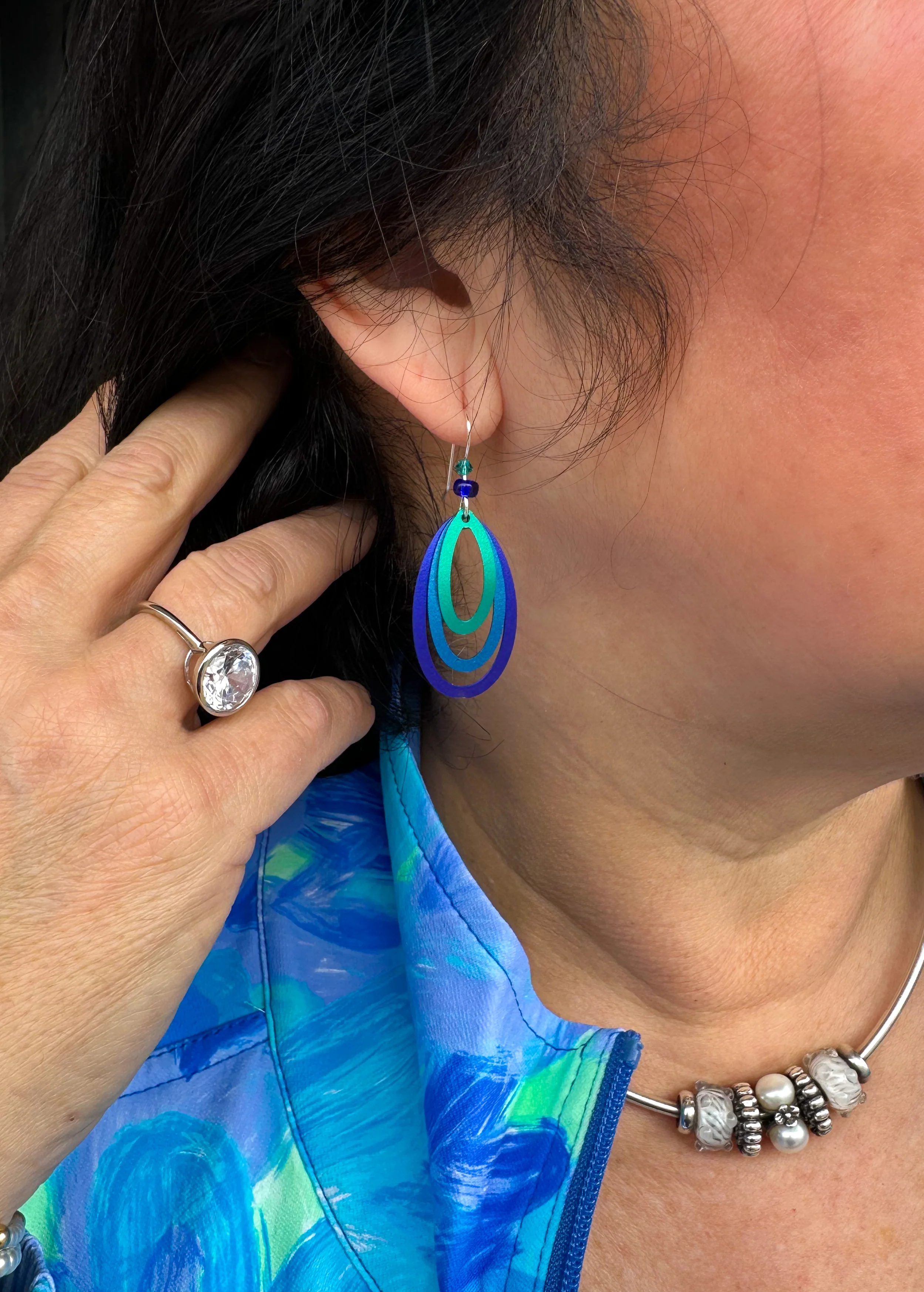 Adajio Purple Multi Earrings