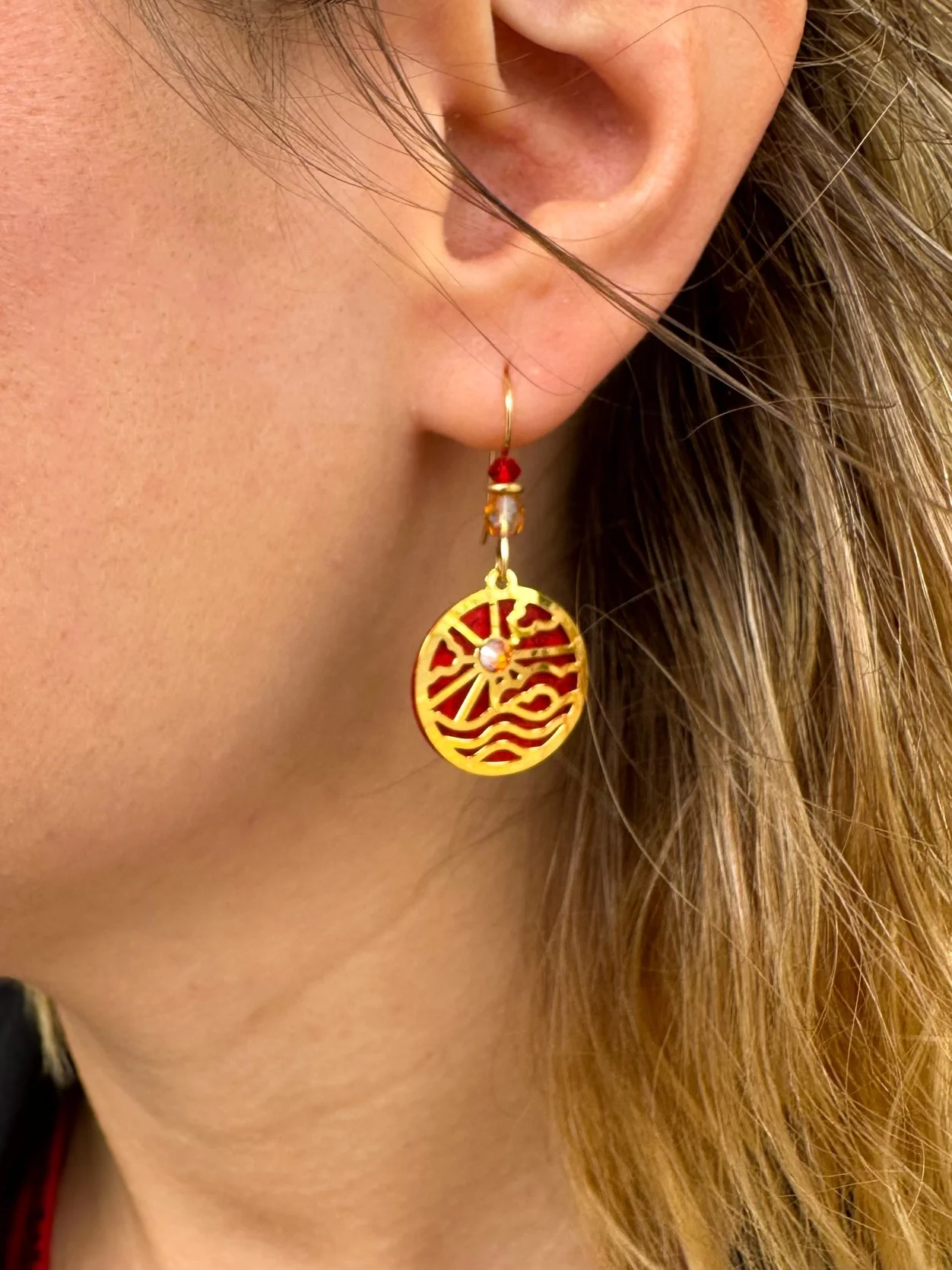 Adajio Red Sunset Earrings - Image 5