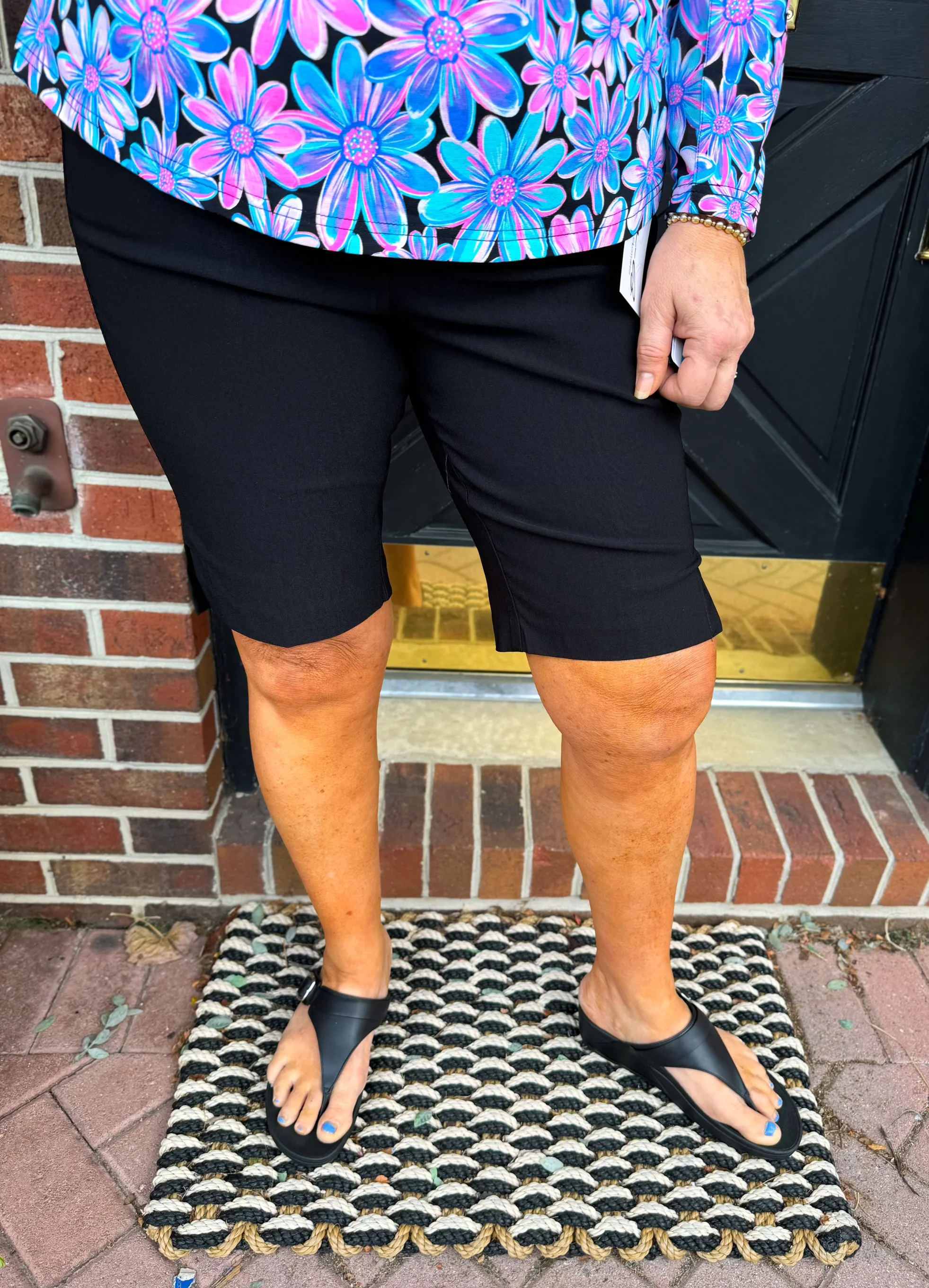 Bangladine by Lulu B Black 10" Inseam Shorts - Image 3