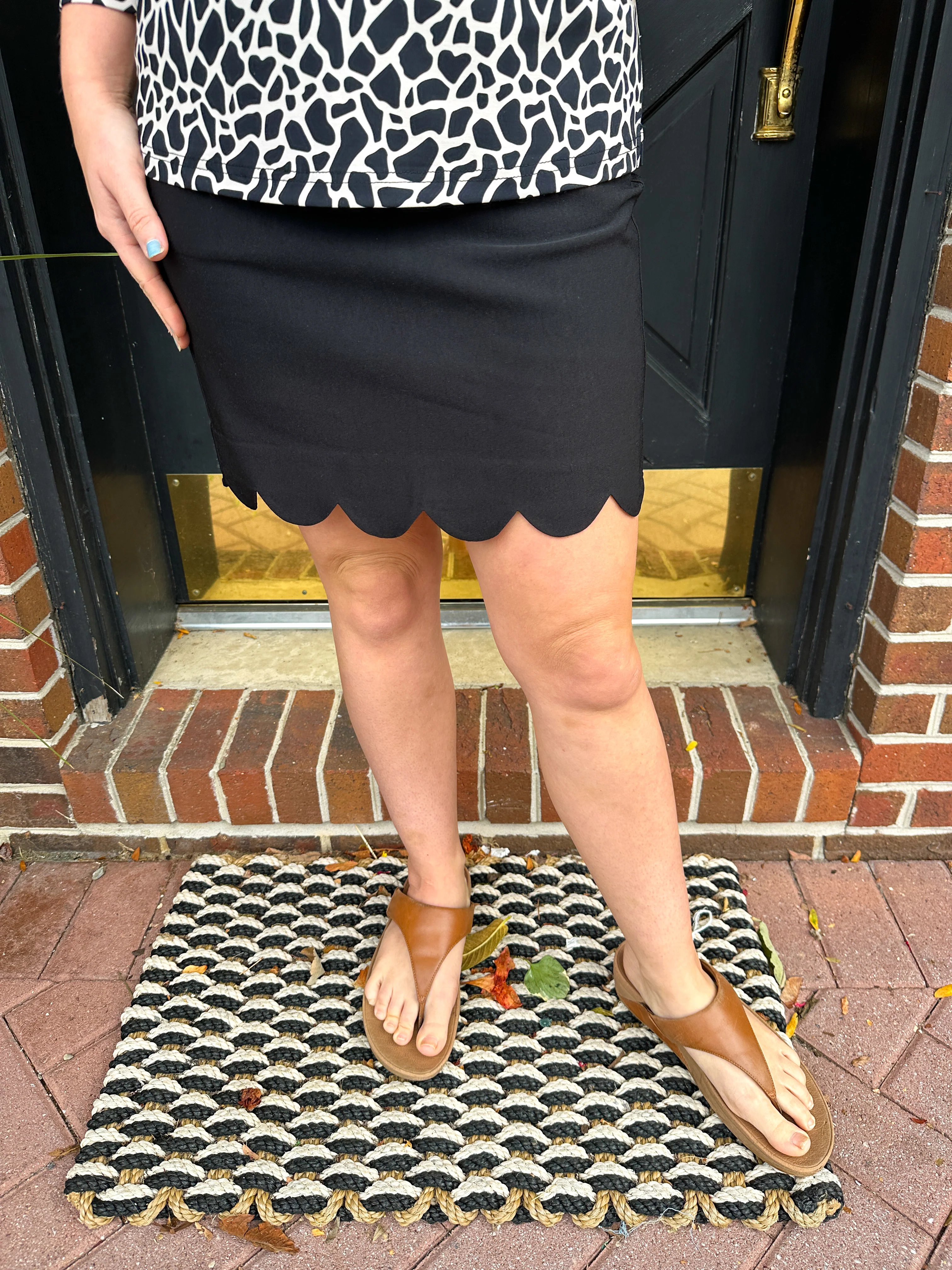Bangladine by Lulu B Black Scallop Skort - Image 12