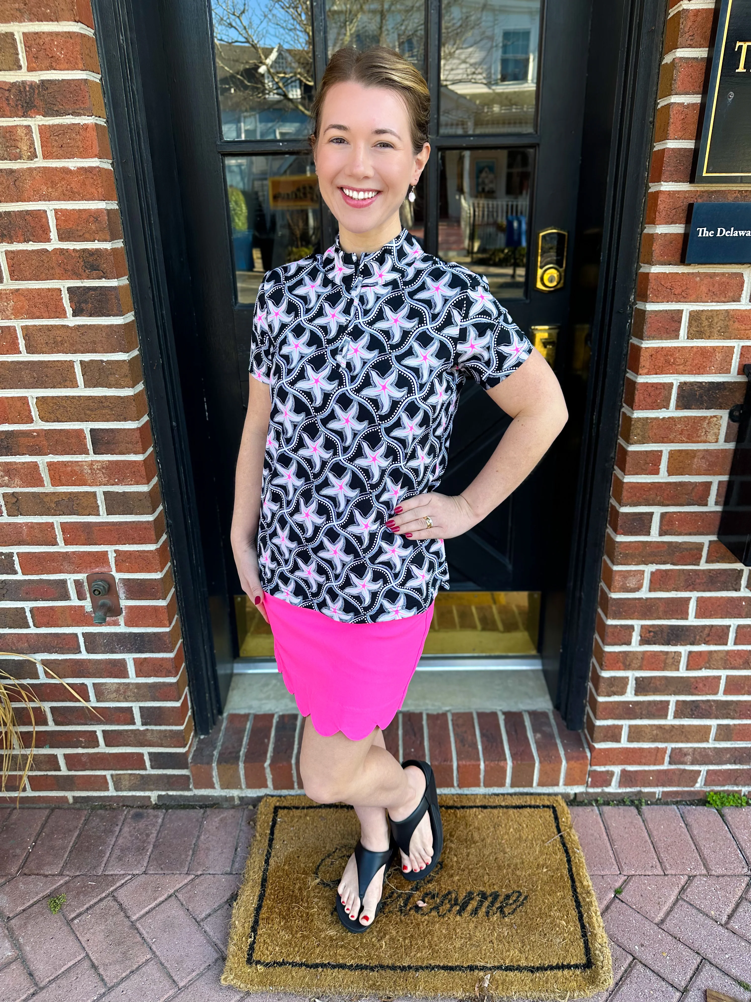 Bangladine by Lulu B Clear Pink Scallop Skort - Image 33