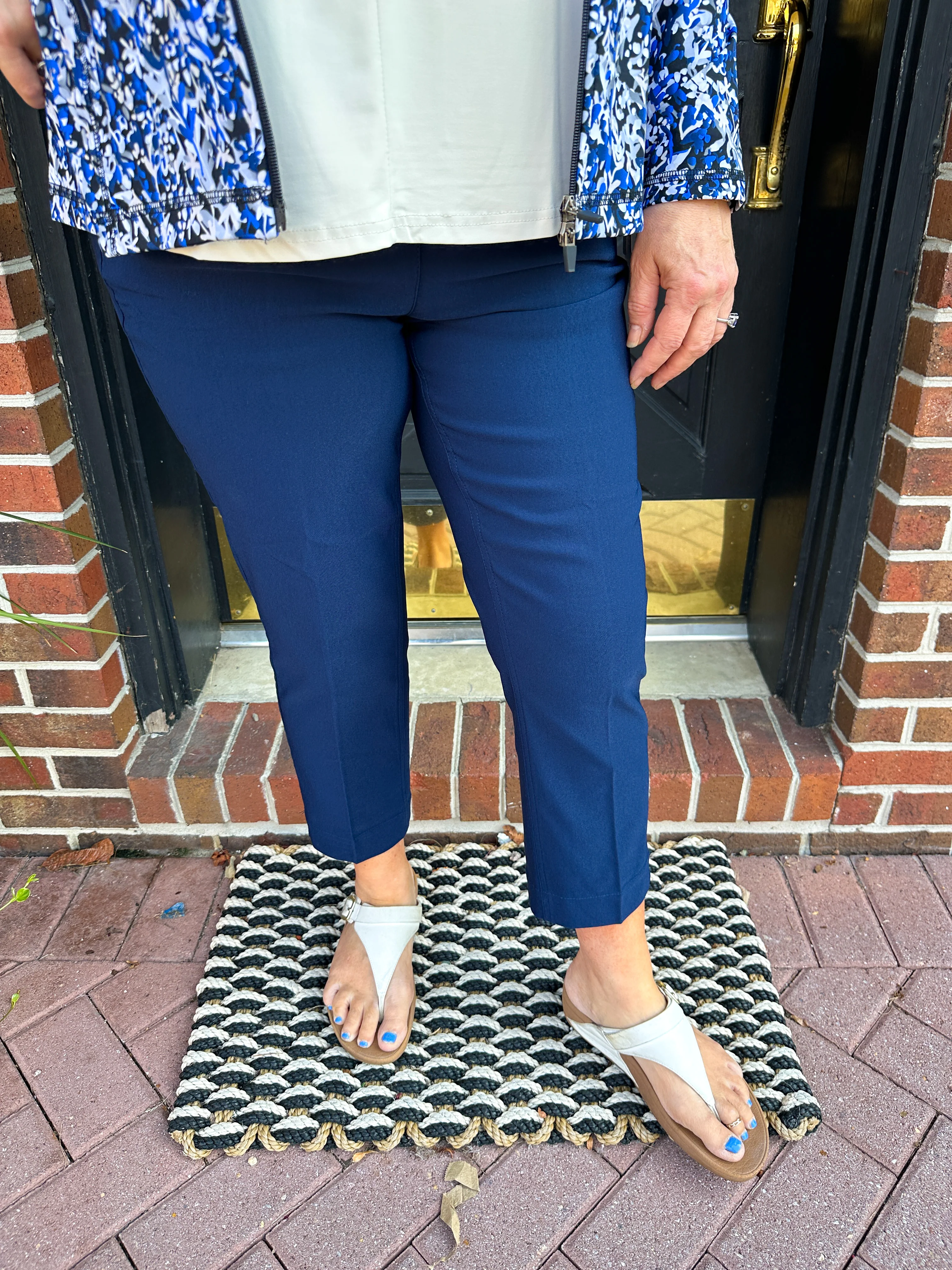 Bangladine by Lulu B Navy Contemporary Capris - Image 20