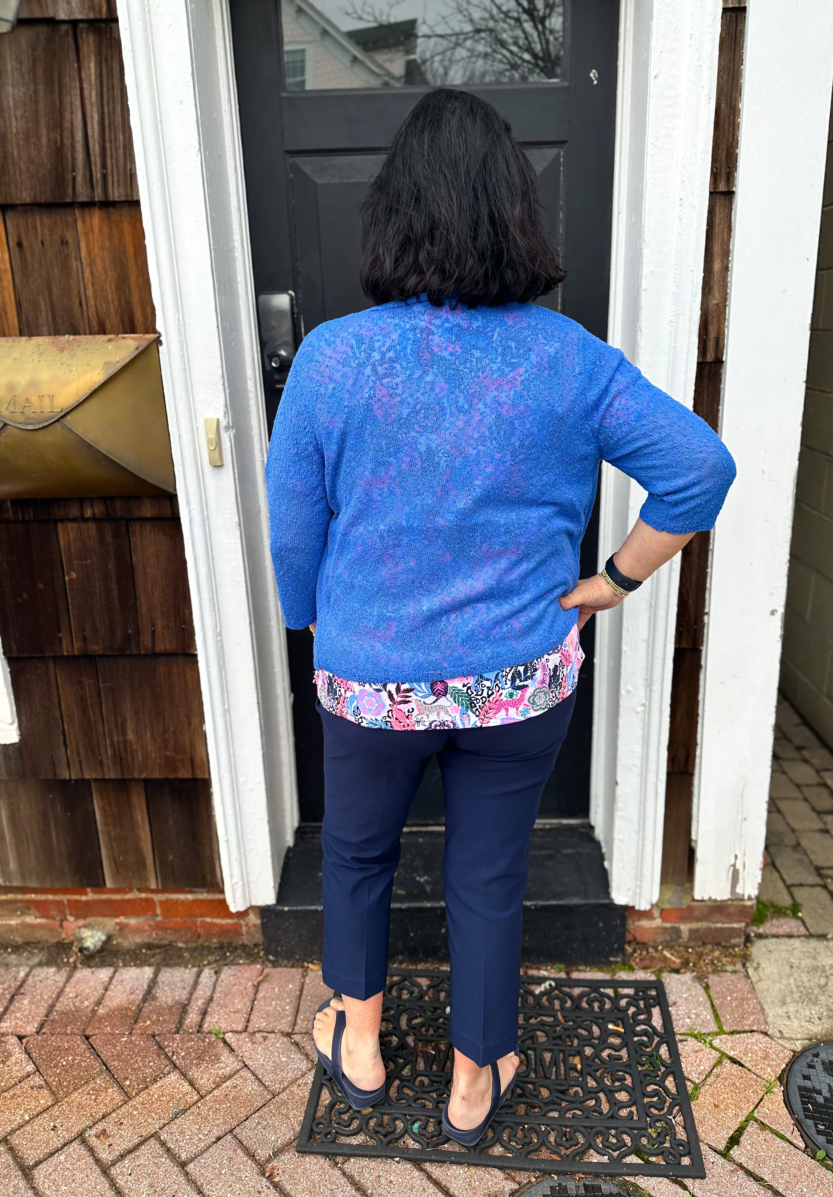 Bangladine by Lulu B Navy Contemporary Capris - Image 27