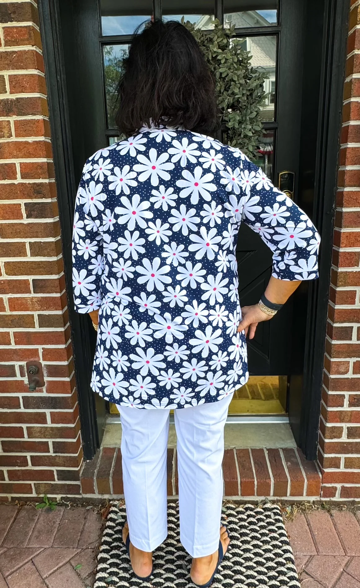 Bangladine by Lulu B White Contemporary Capris - Image 49