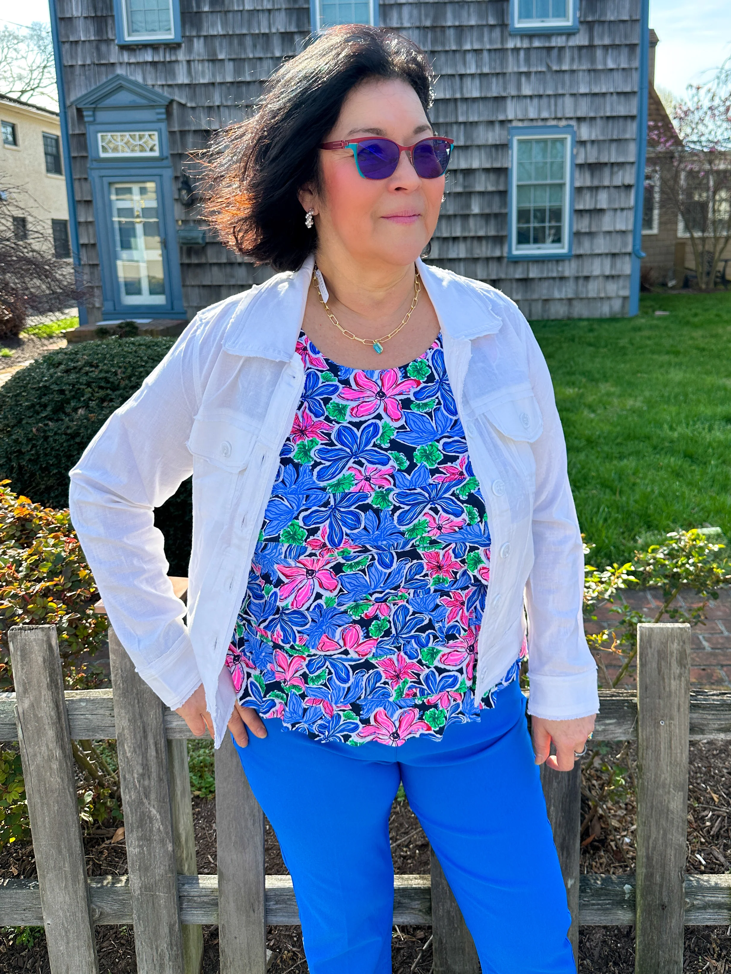 Tango Mango White Linen Jacket