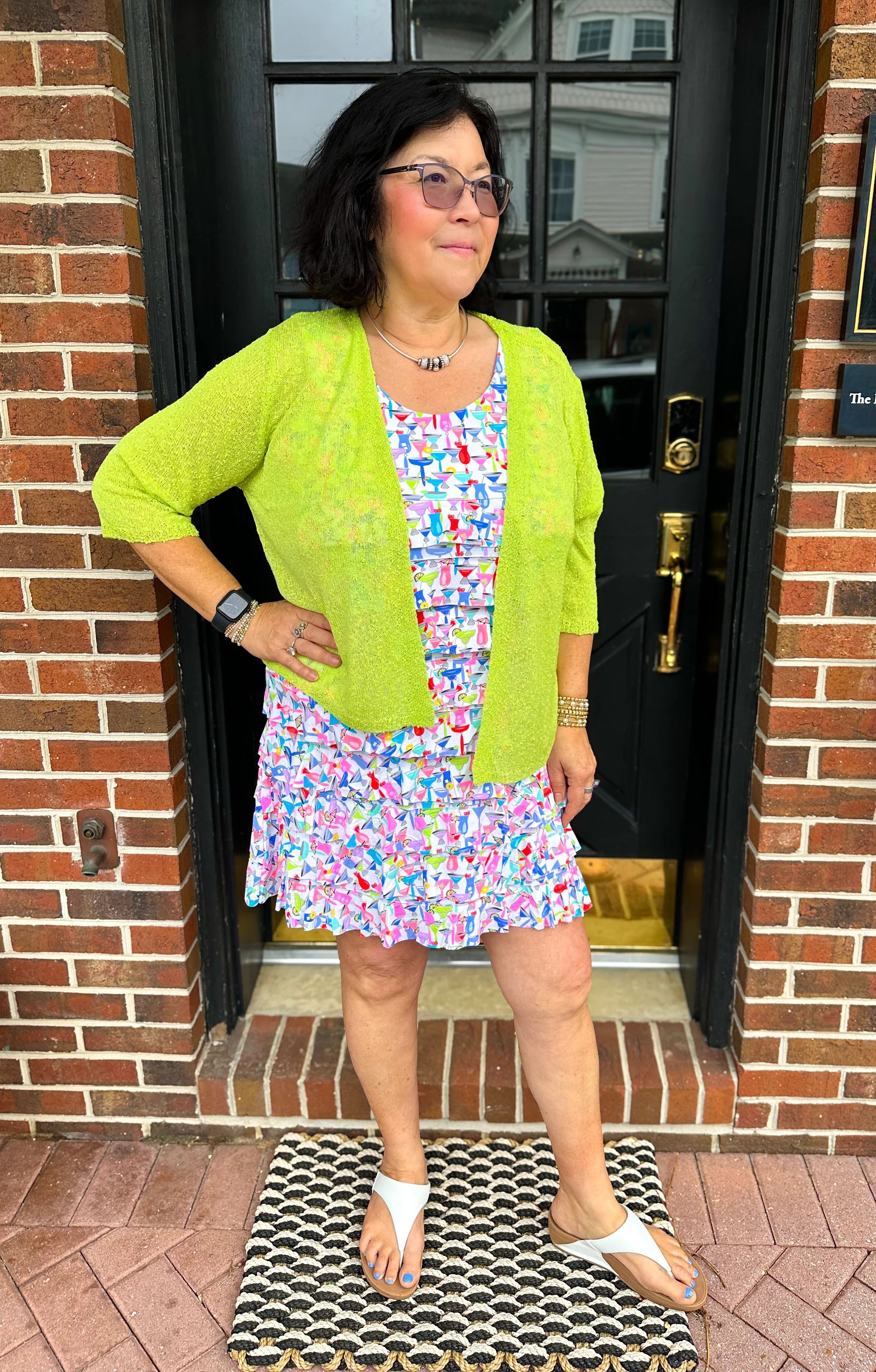 Lulu B Key Lime Lightweight Cardigan - Image 5