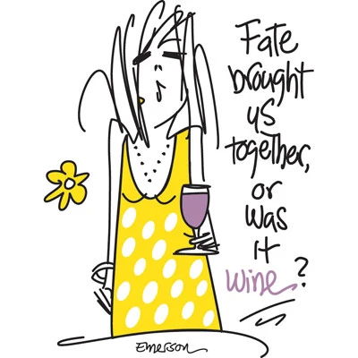 Fate Brought Us Together, or Was it Wine? Nightshirt - Image 2