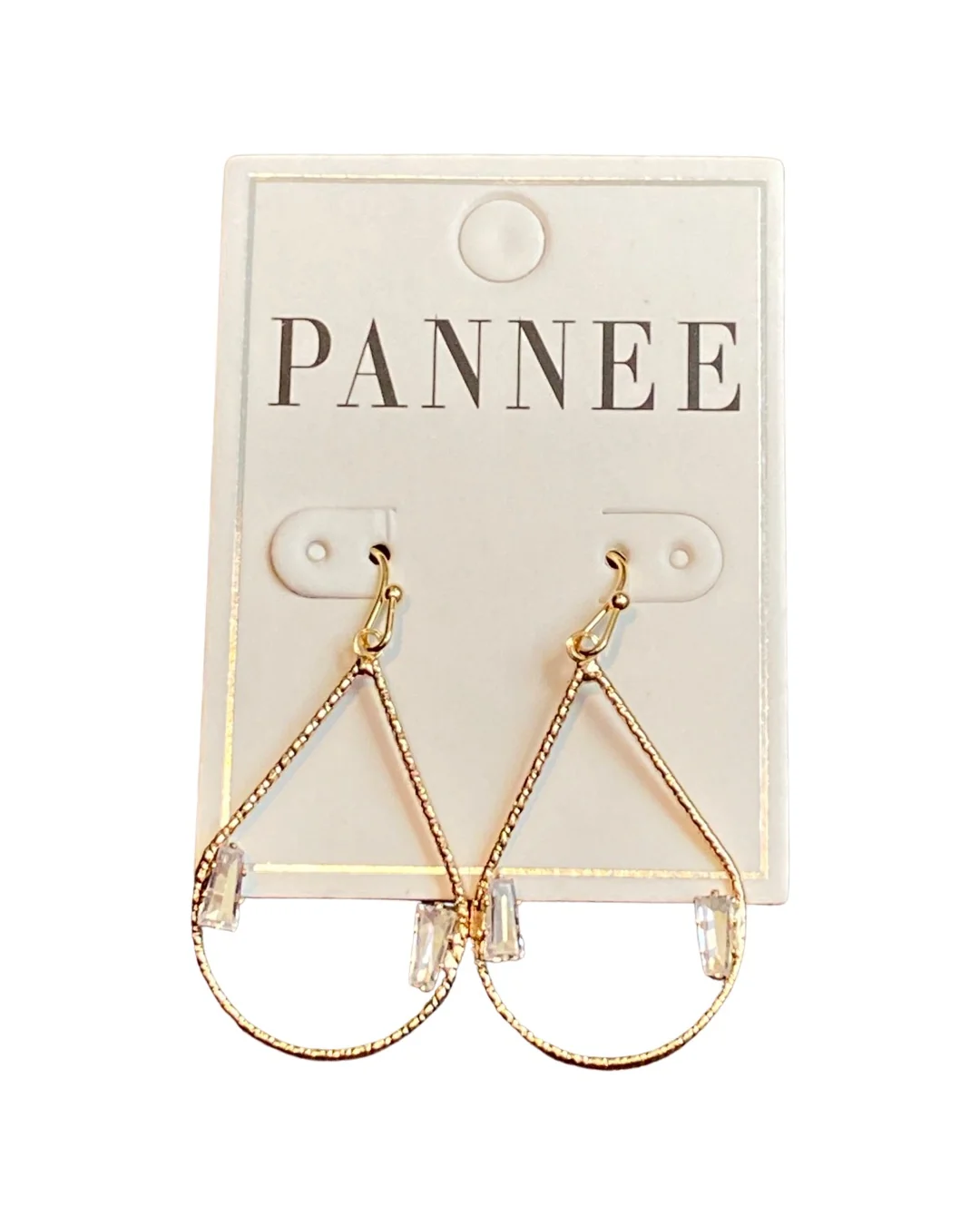 Crystal Tear Drops Earrings - Image 3