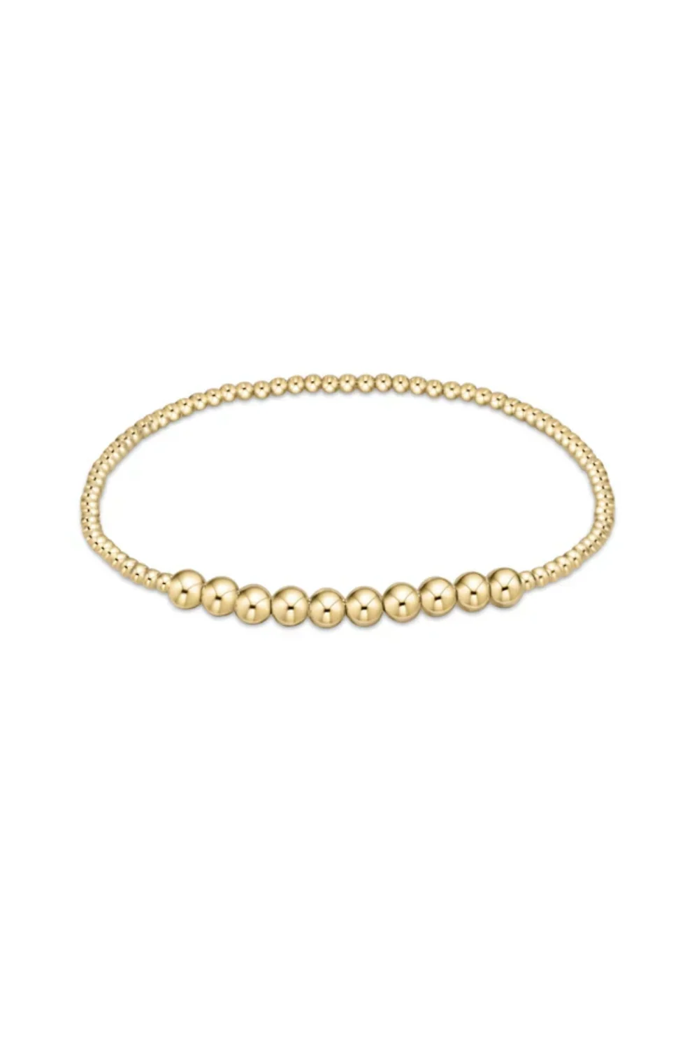 Enewton Classic Gold Beaded Bliss Bracelet with 4mm Beads