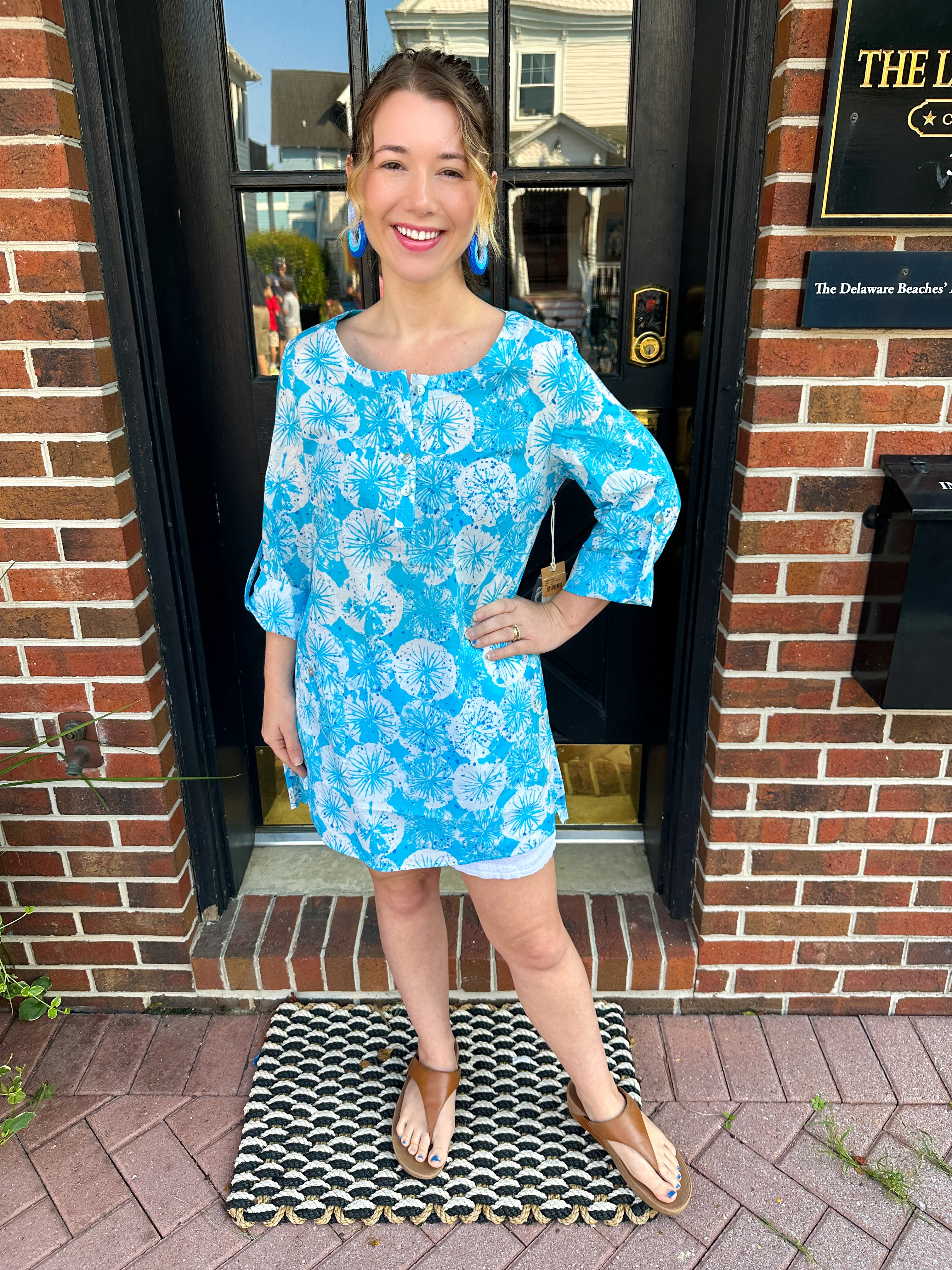 Escape by Habitat Aquarius Sand Dollar Button Tunic