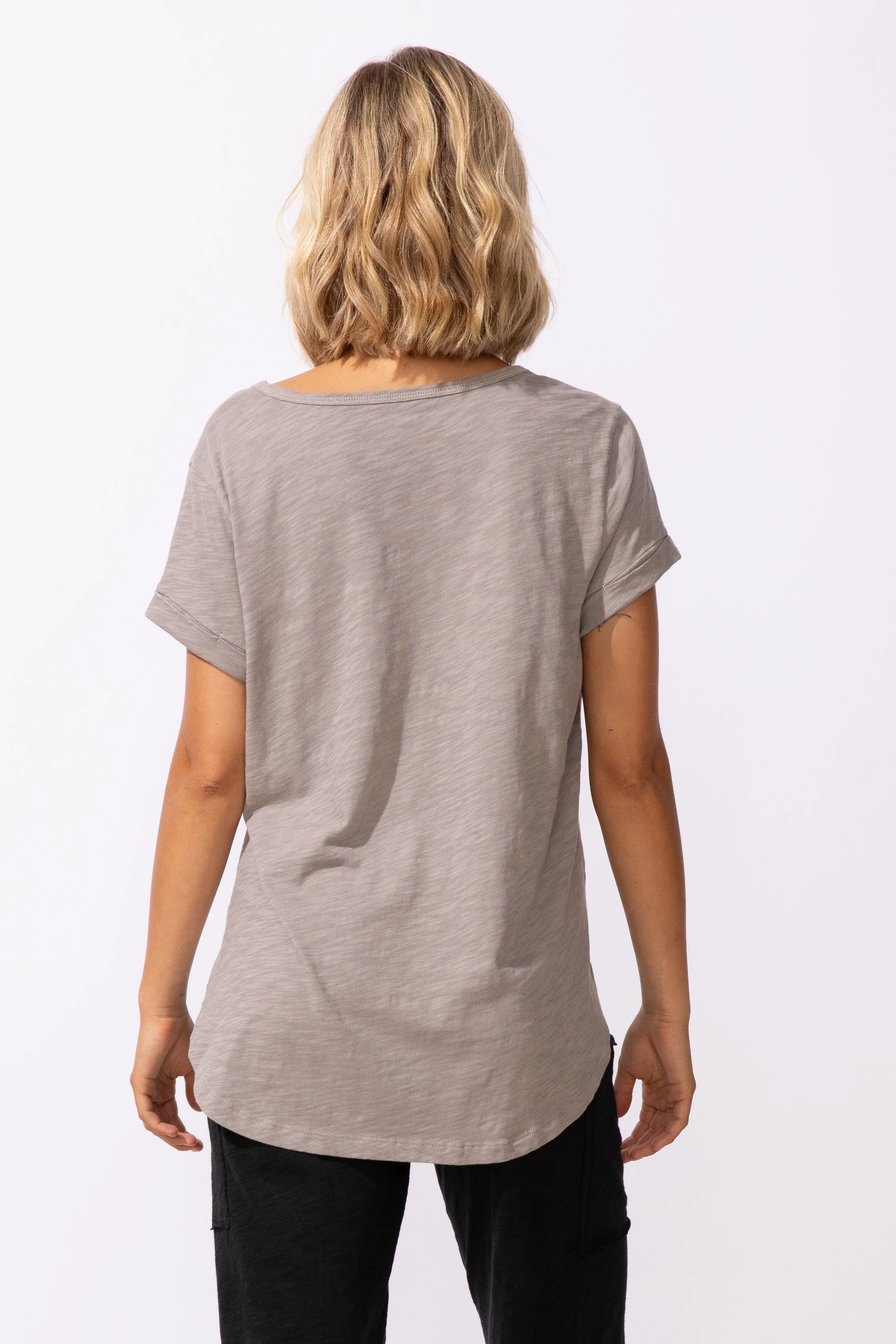 Escape by Habitat Fog Floral Cuff Sleeve Tee - Image 5