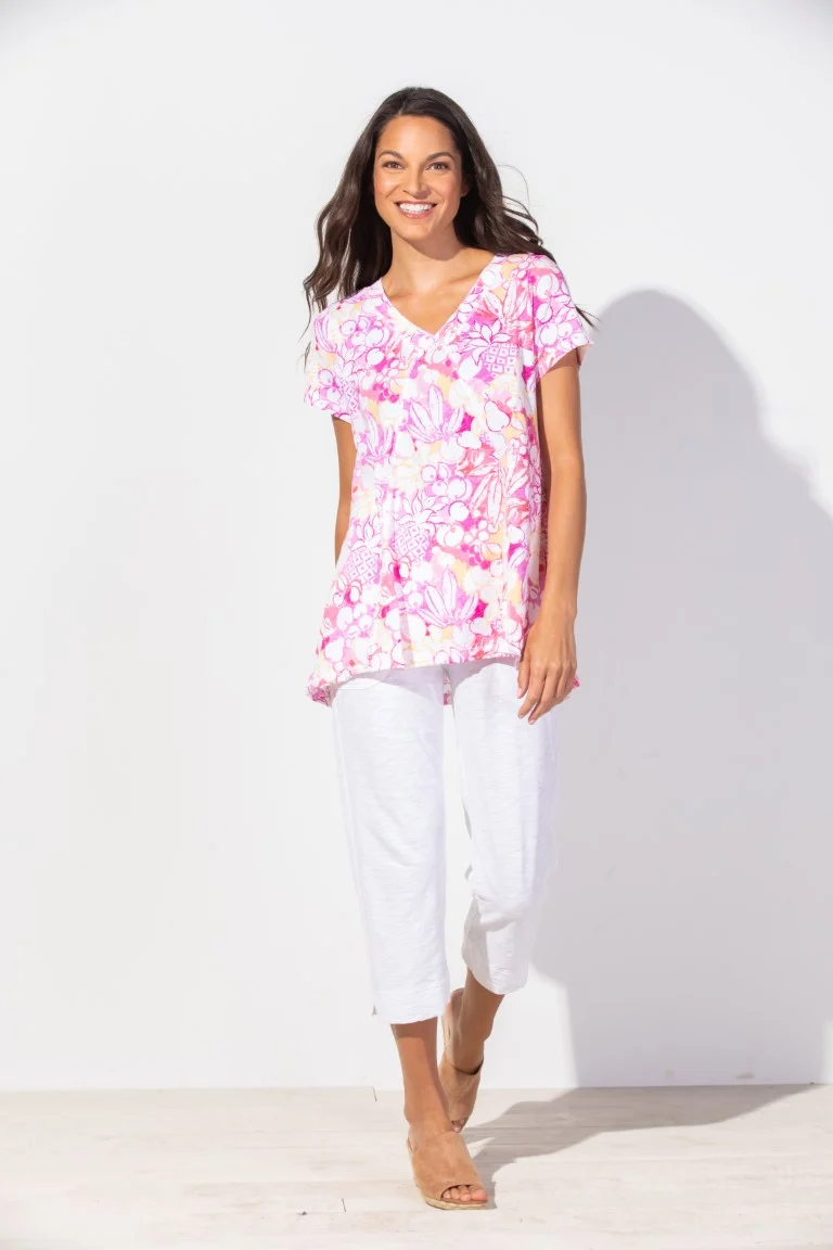 Escape by Habitat Guava V-Neck Fruit Tunic - Image 2