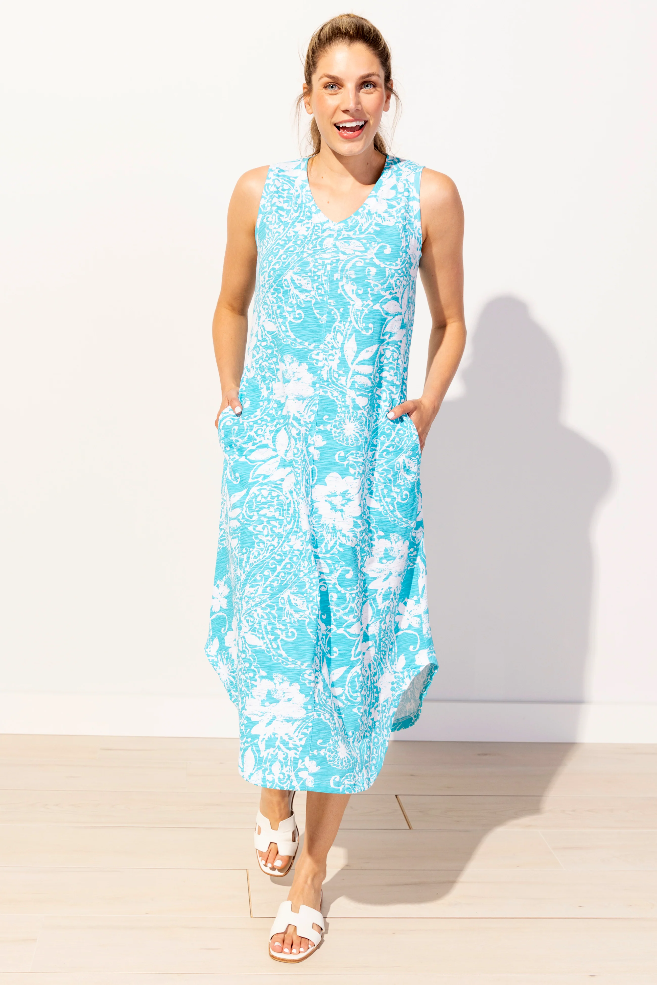 Escape by Habitat Maui Paisley Sleeveless Dress - Image 5