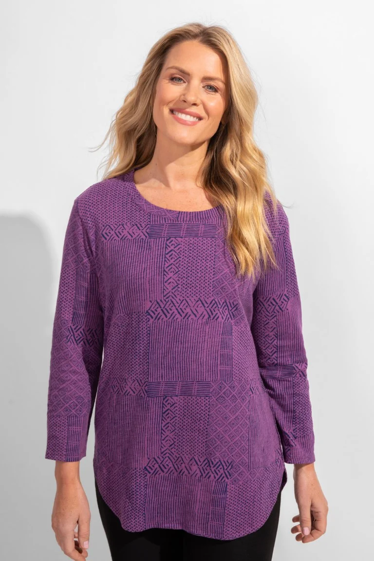 Escape by Habitat Plum Patch Hi Lo Tee