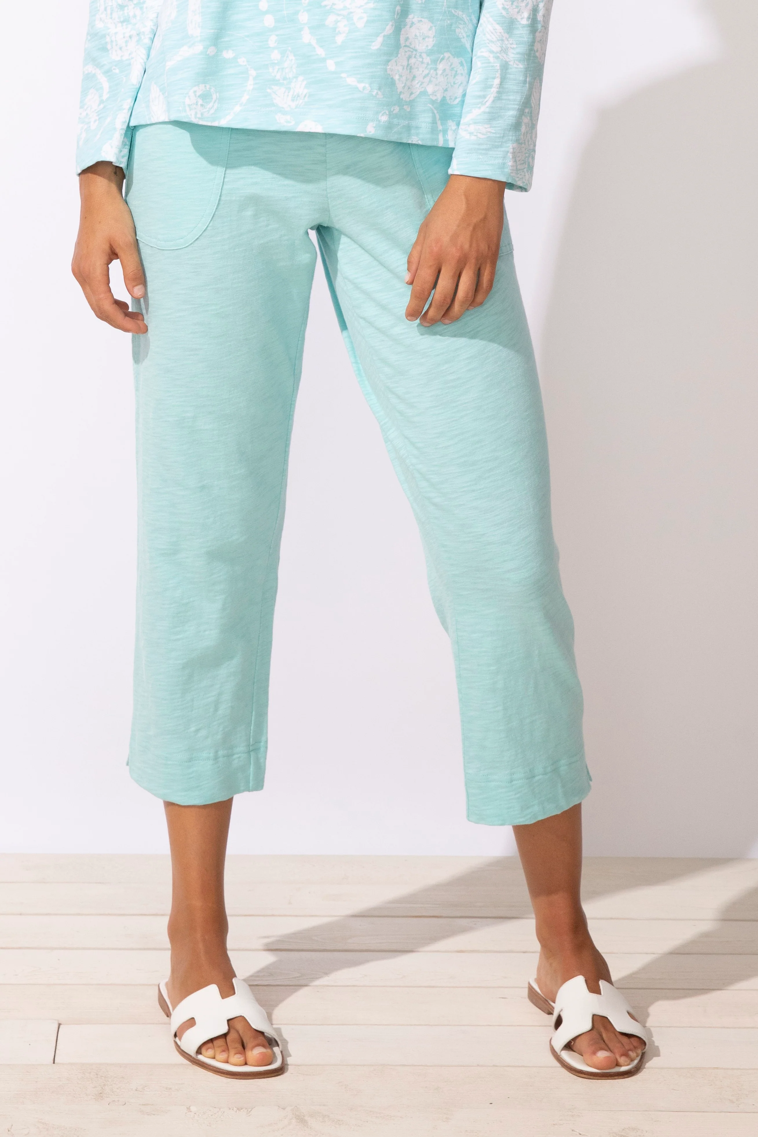 Escape by Habitat Pocket Cotton Capri Mint
