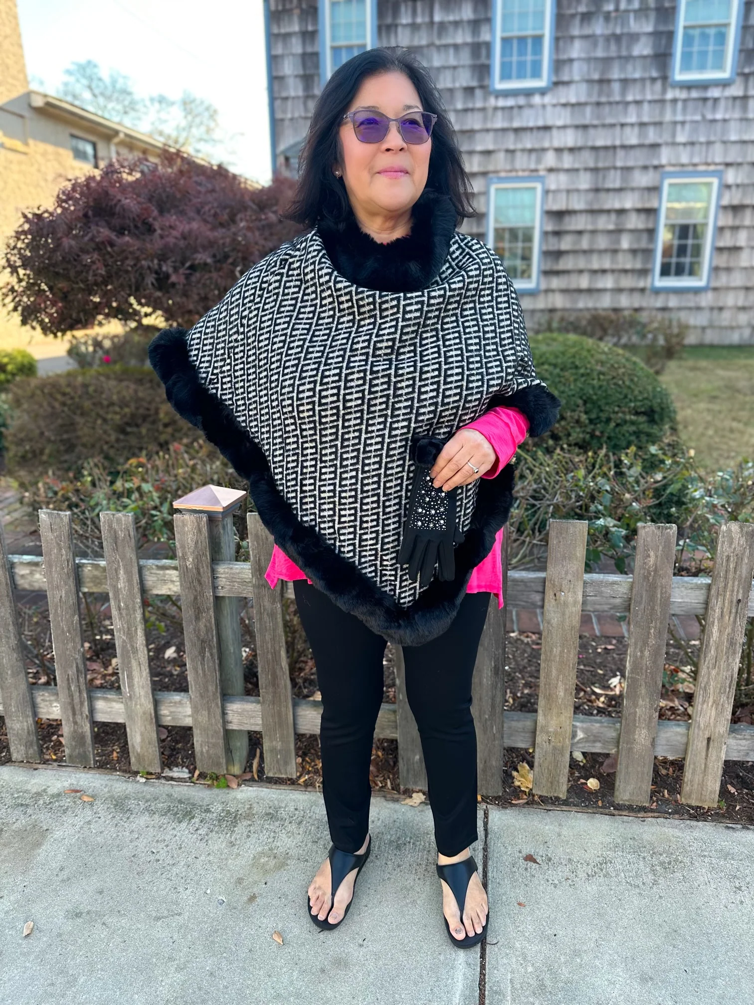 Escape by Habitat Raspberry Drape Neck Tunic - Image 3