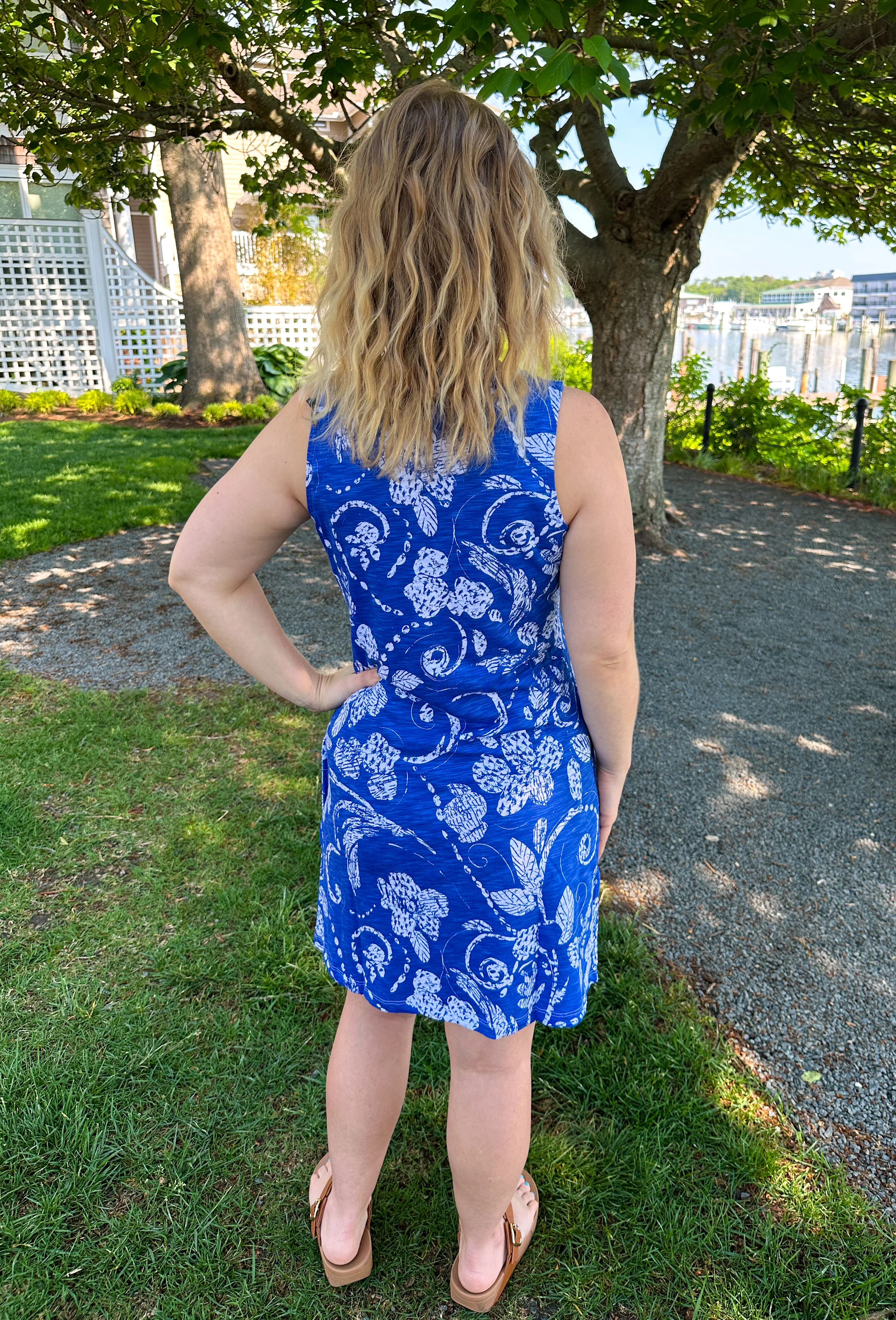 Escape by Habitat Resort Scroll Cotton Tank Dress - Image 6
