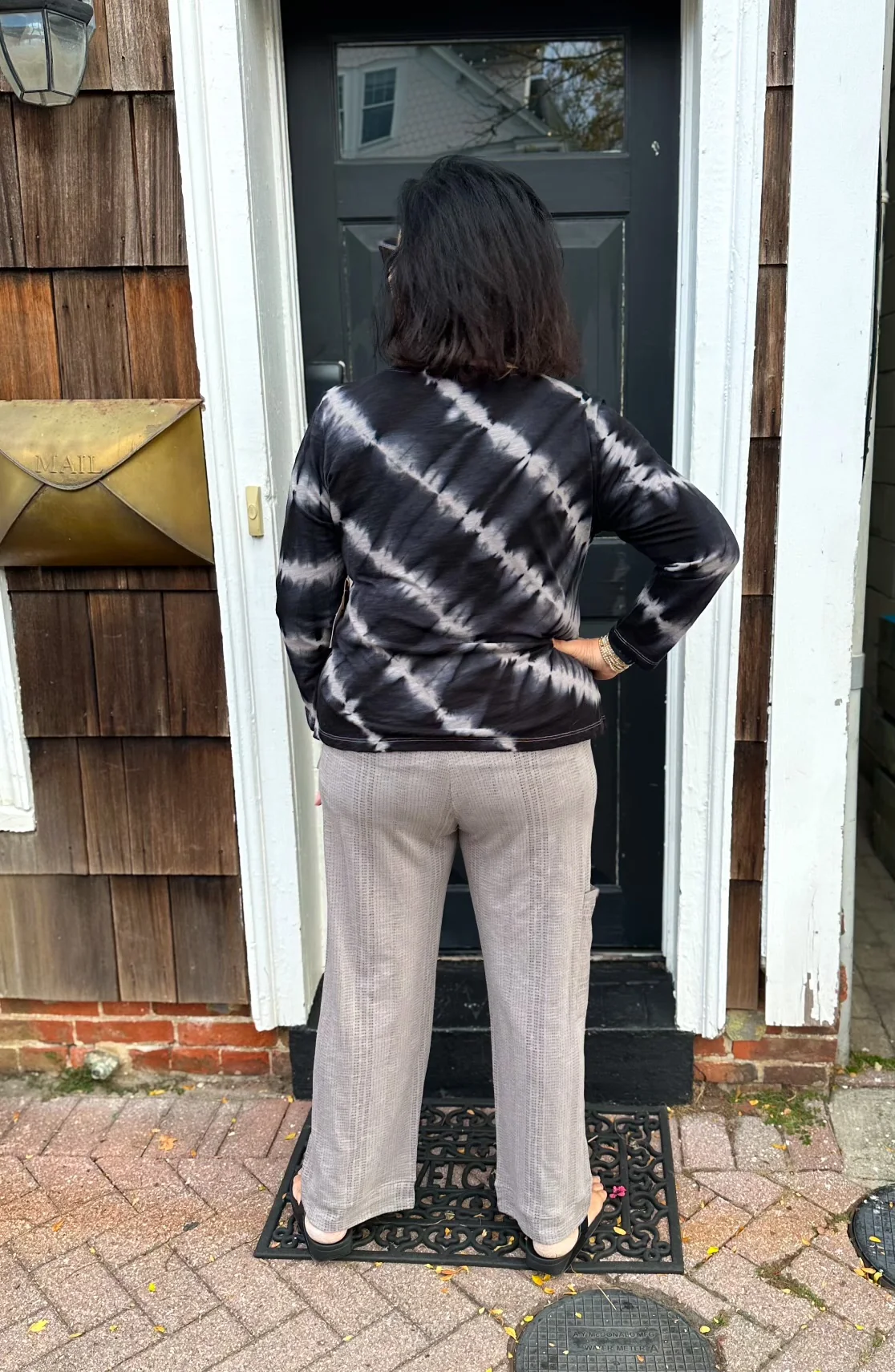 Escape by Habitat Striped Fog J Pocket Cotton Flood Pant - Image 4