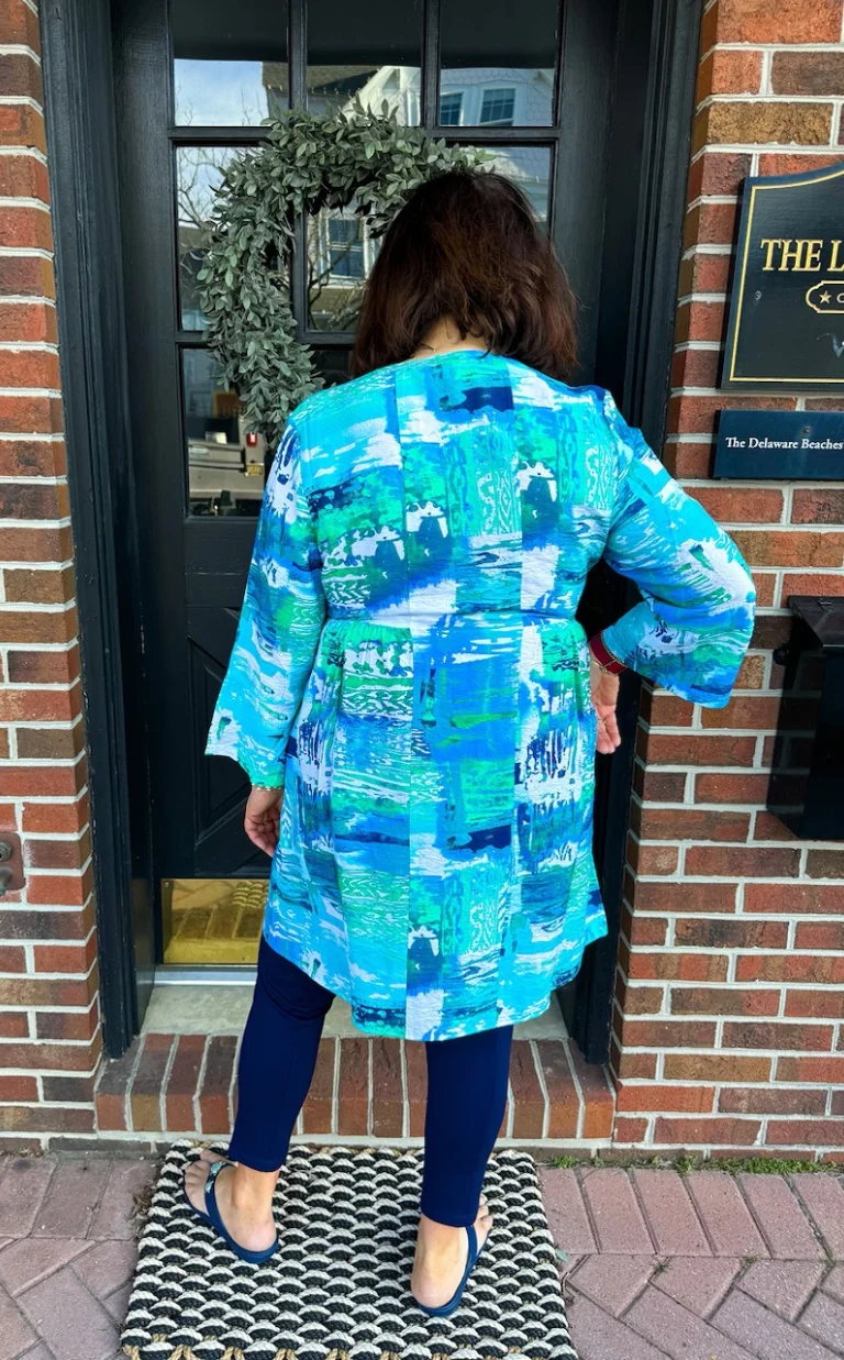 Escape by Habitat Turquoise Seaside 3/4 Sleeve Dress - Image 2