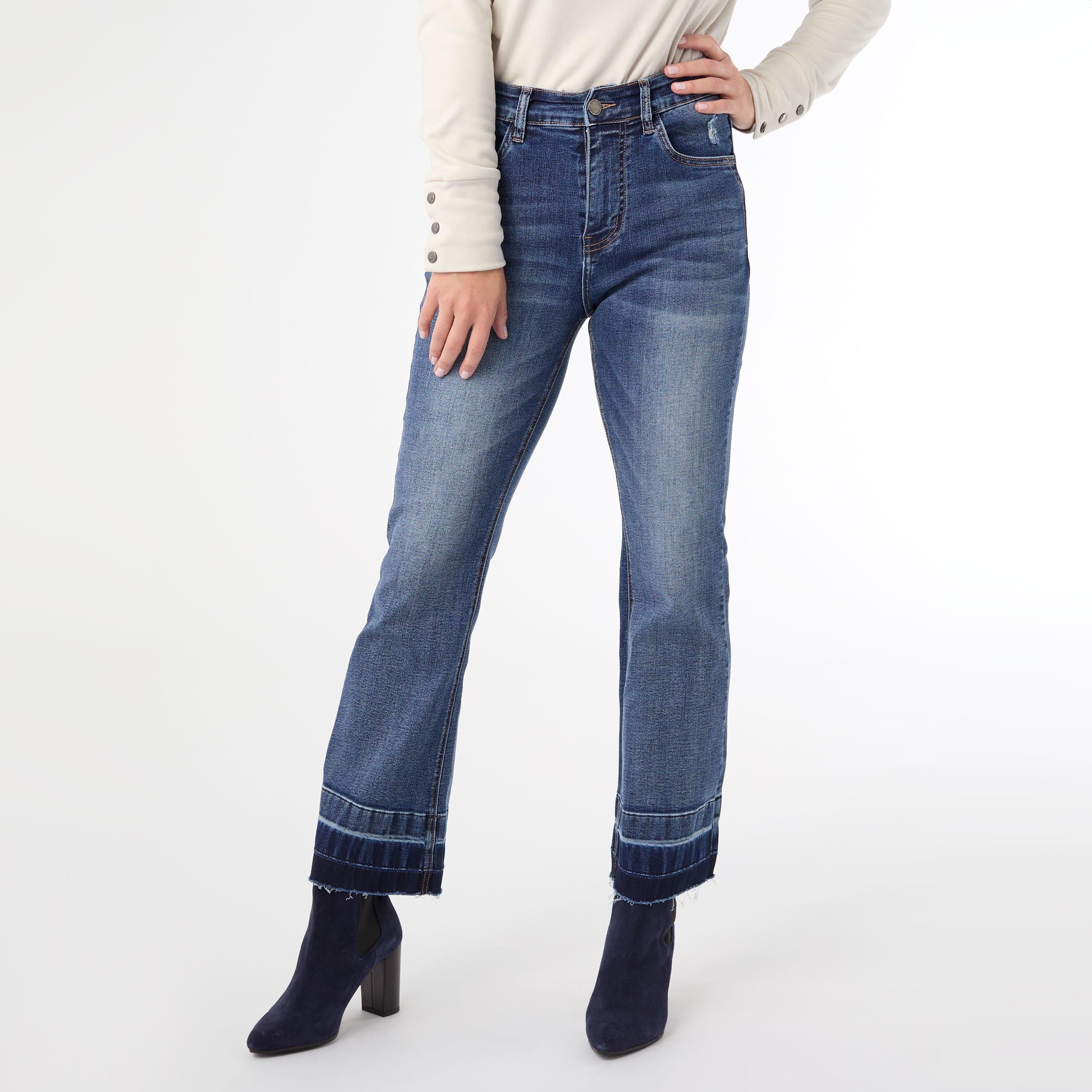 EverStretch Baby Bootcut Ankle with Contrast Bottom Jeans - Image 16