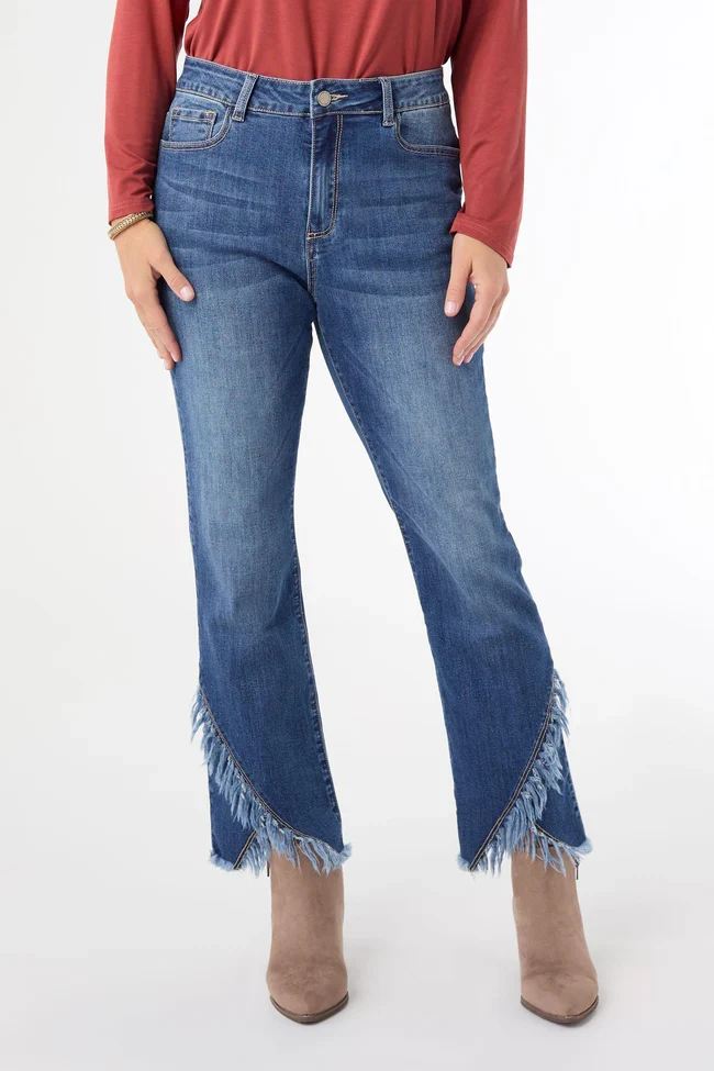 EverStretch Bambu Soft Straight Ankle with Crossover Fringe Bottom - Image 11