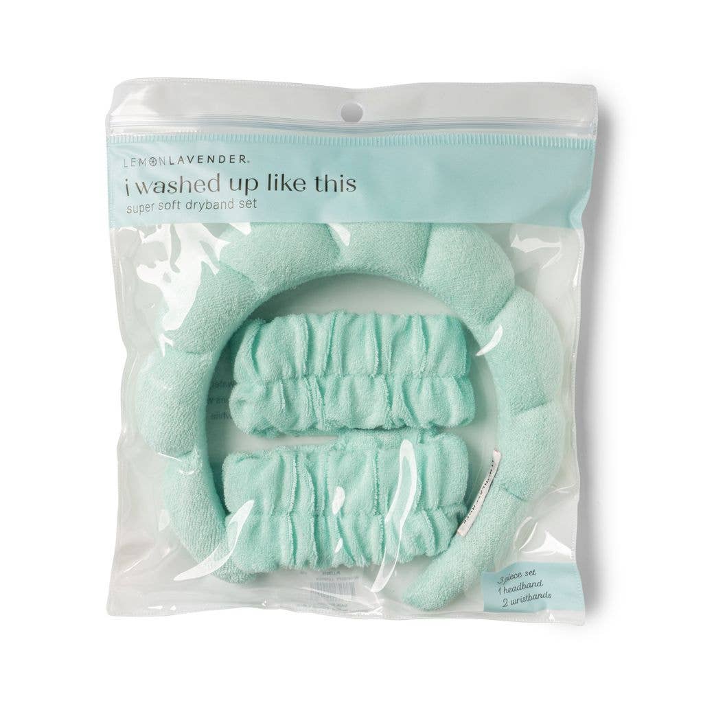 I Washed Up Like This Mint Skincare Headband and Arm Bands