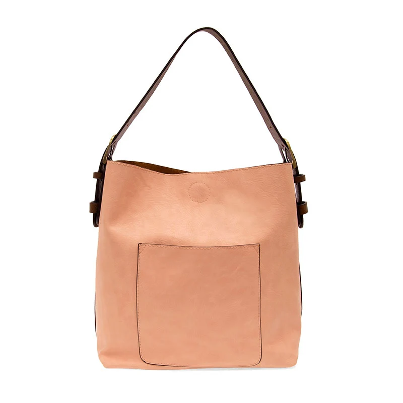 Joy Susan Classic Hobo Handbag Crepe Pink