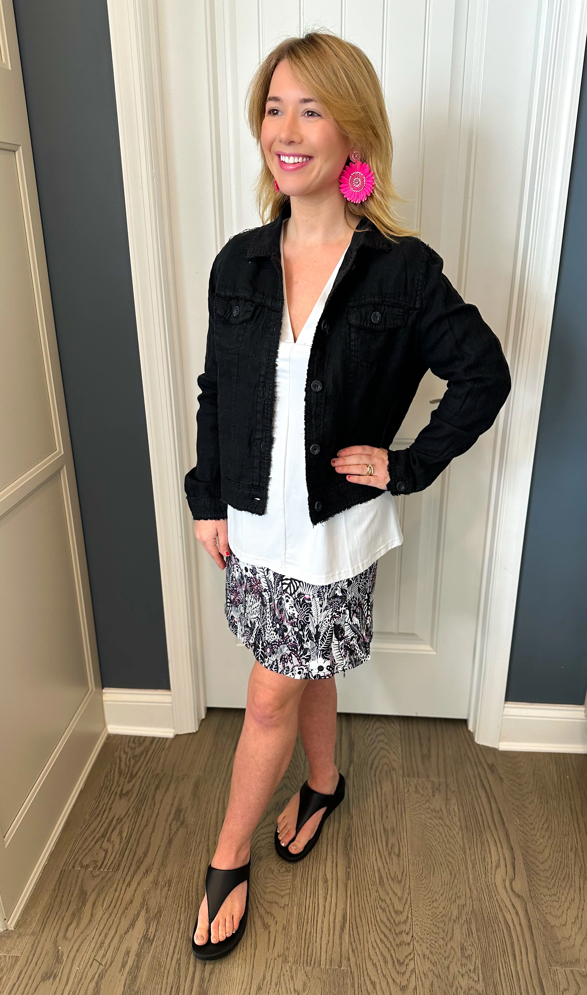 Lulu B Black Linen Jacket - Image 8