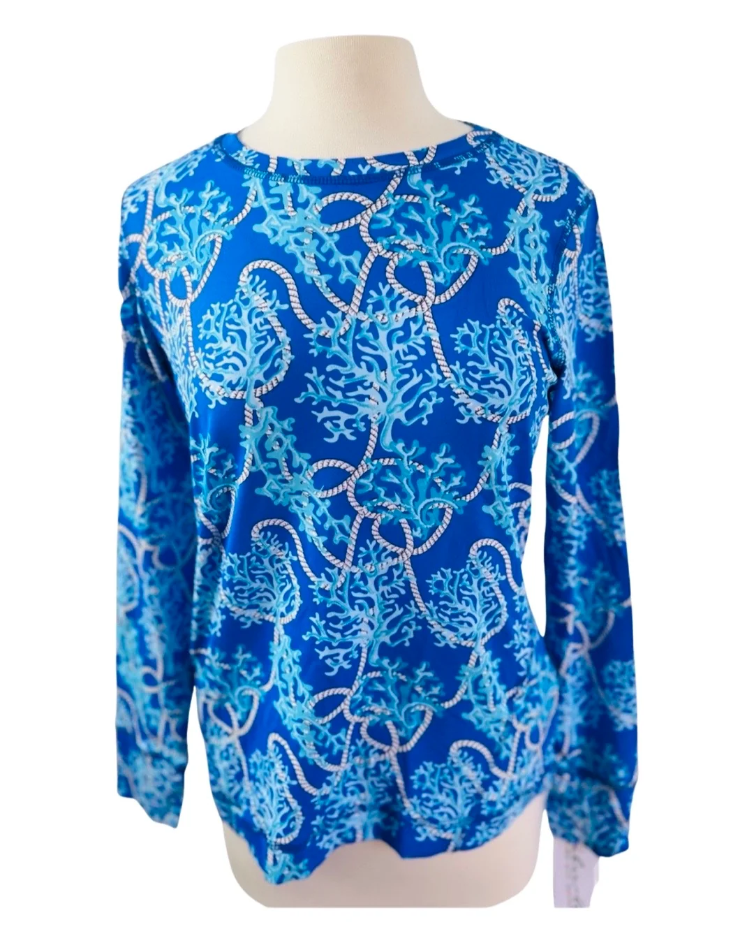 Lulu B Blue Coral UPF Top