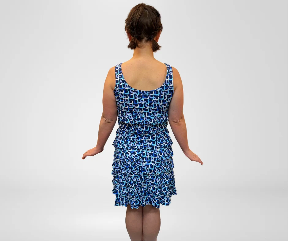 Lulu B Blue Maze Cha Cha Dress - Image 3