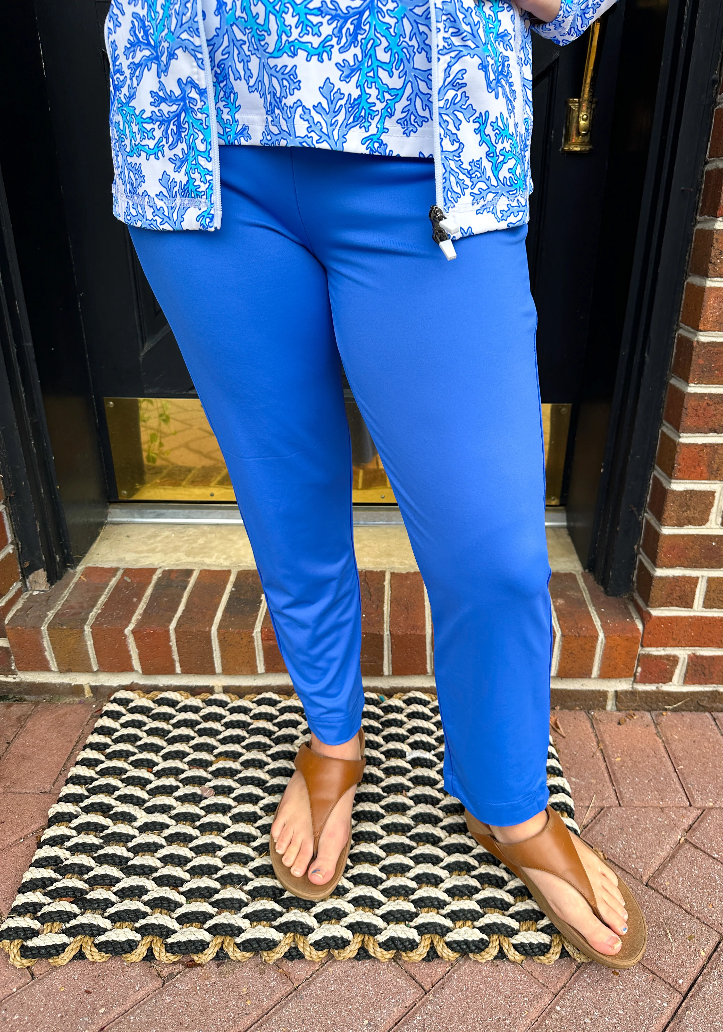 Lulu B Blue Secret Pocket Capri Leggings - Image 8