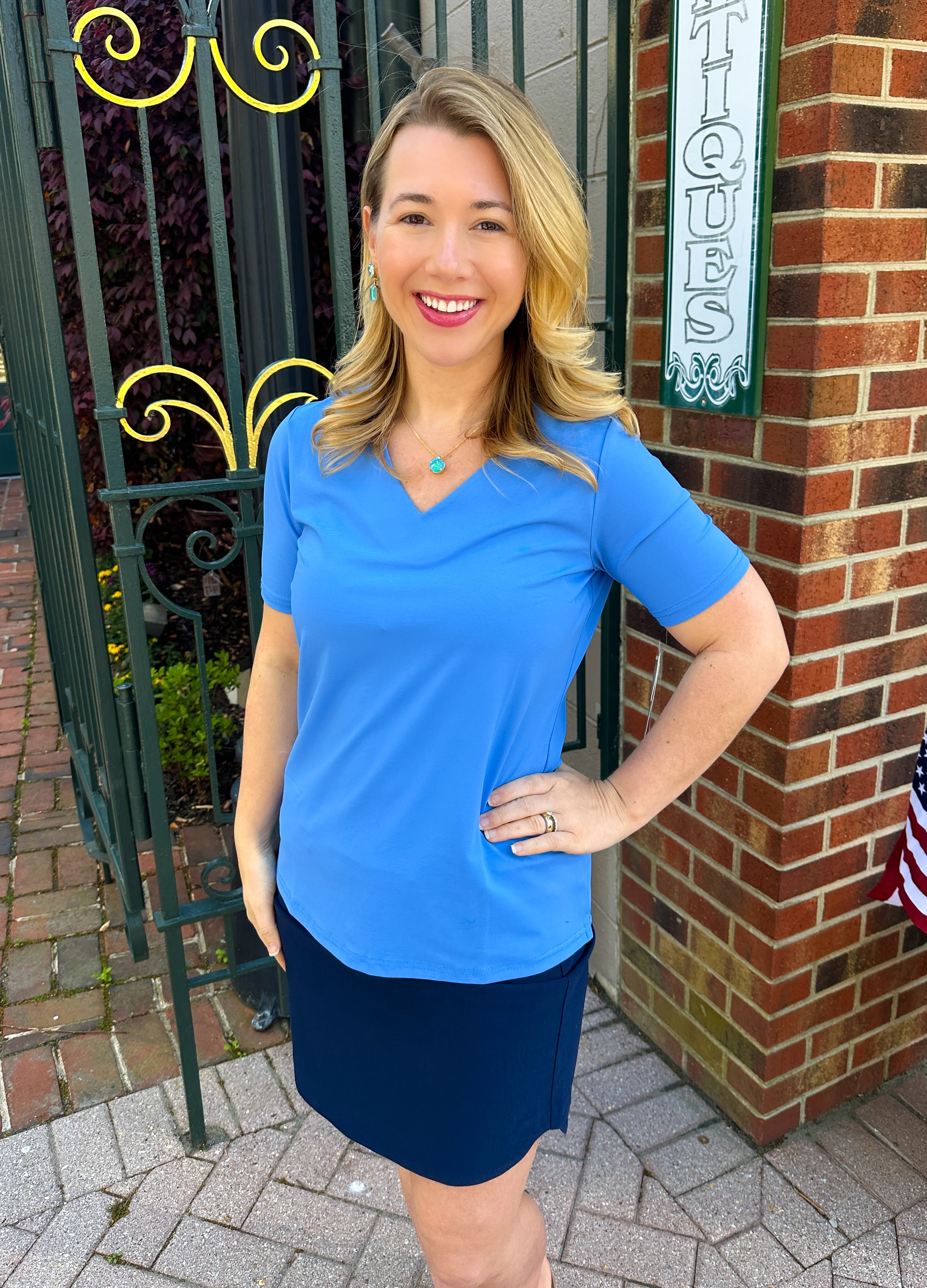 Lulu B Navy Pull on Skort - Image 10