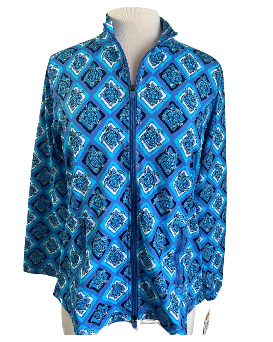 Lulu B Bright Turtle Full Zip Jacket - Image 3