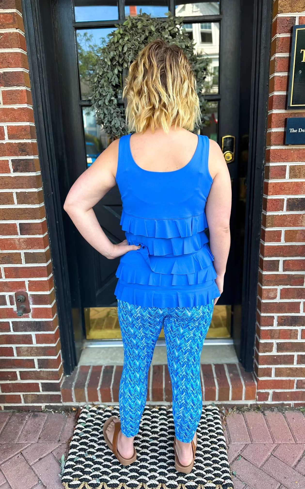 Lulu B Cha Cha Blue Tank - Image 3