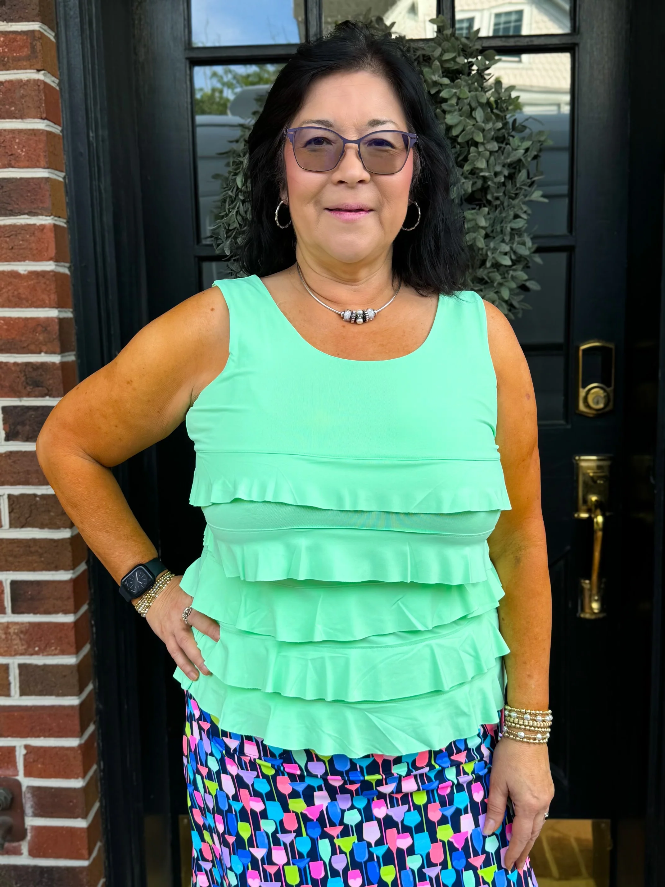 Lulu B Cha Cha Clear Lime Tank