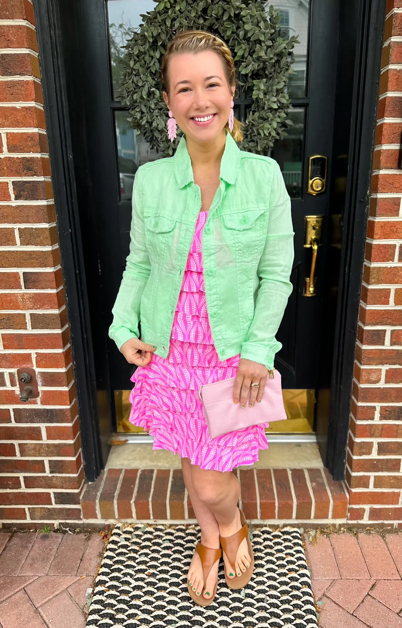 Lulu B Clearwater Lime Linen Jacket - Image 10