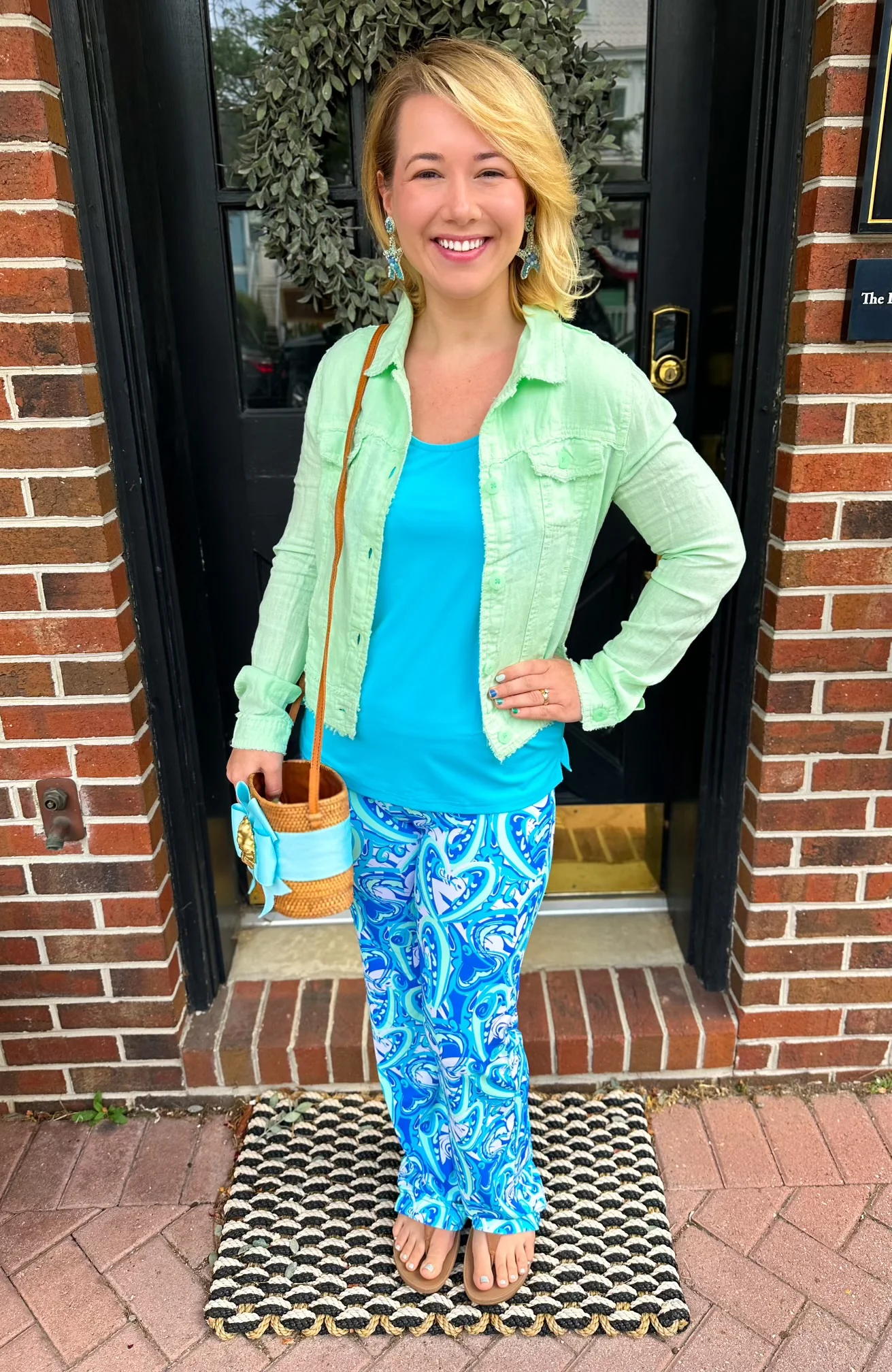 Lulu B Clearwater Lime Linen Jacket - Image 9