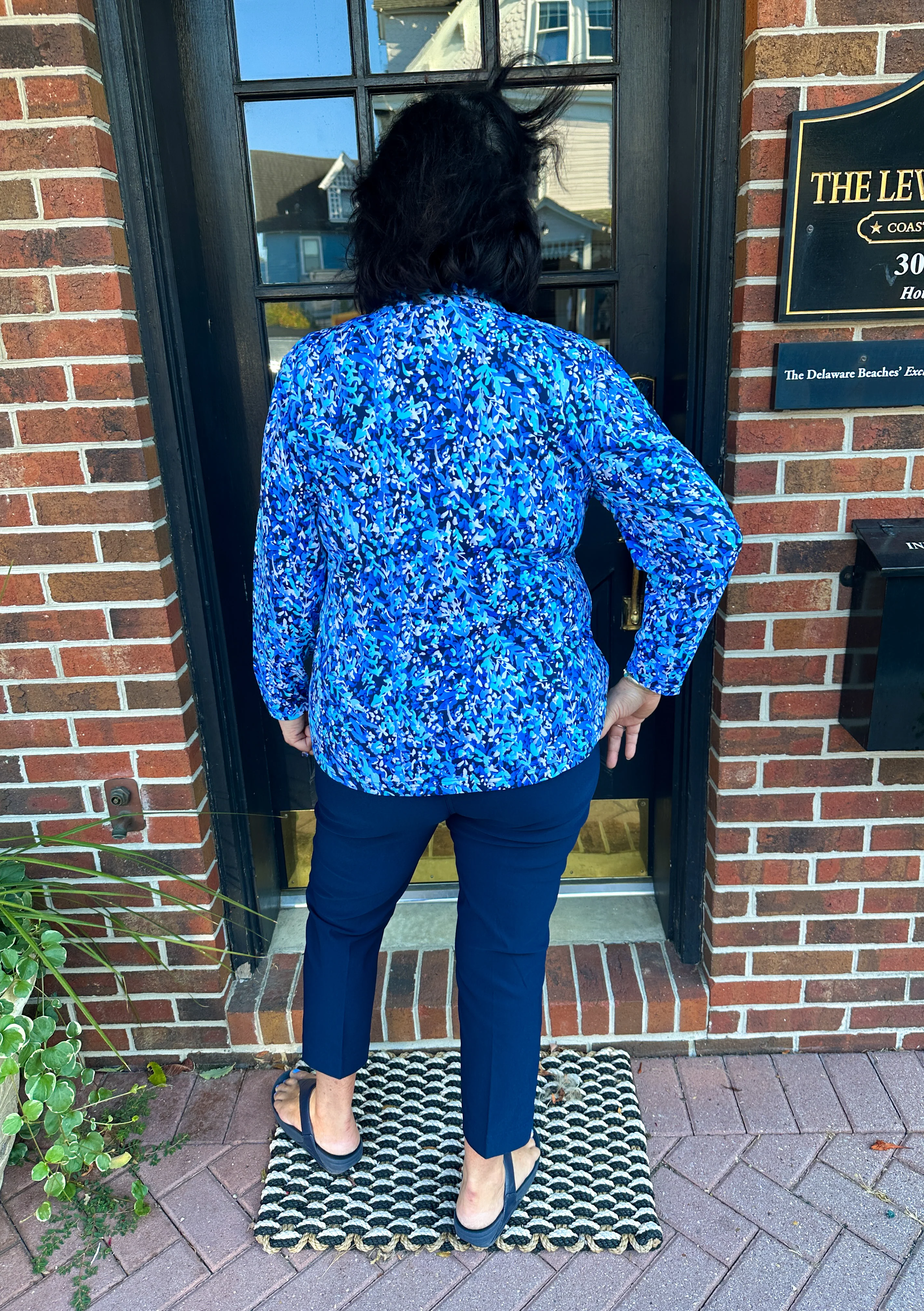Bangladine by Lulu B Navy Contemporary Capris - Image 18