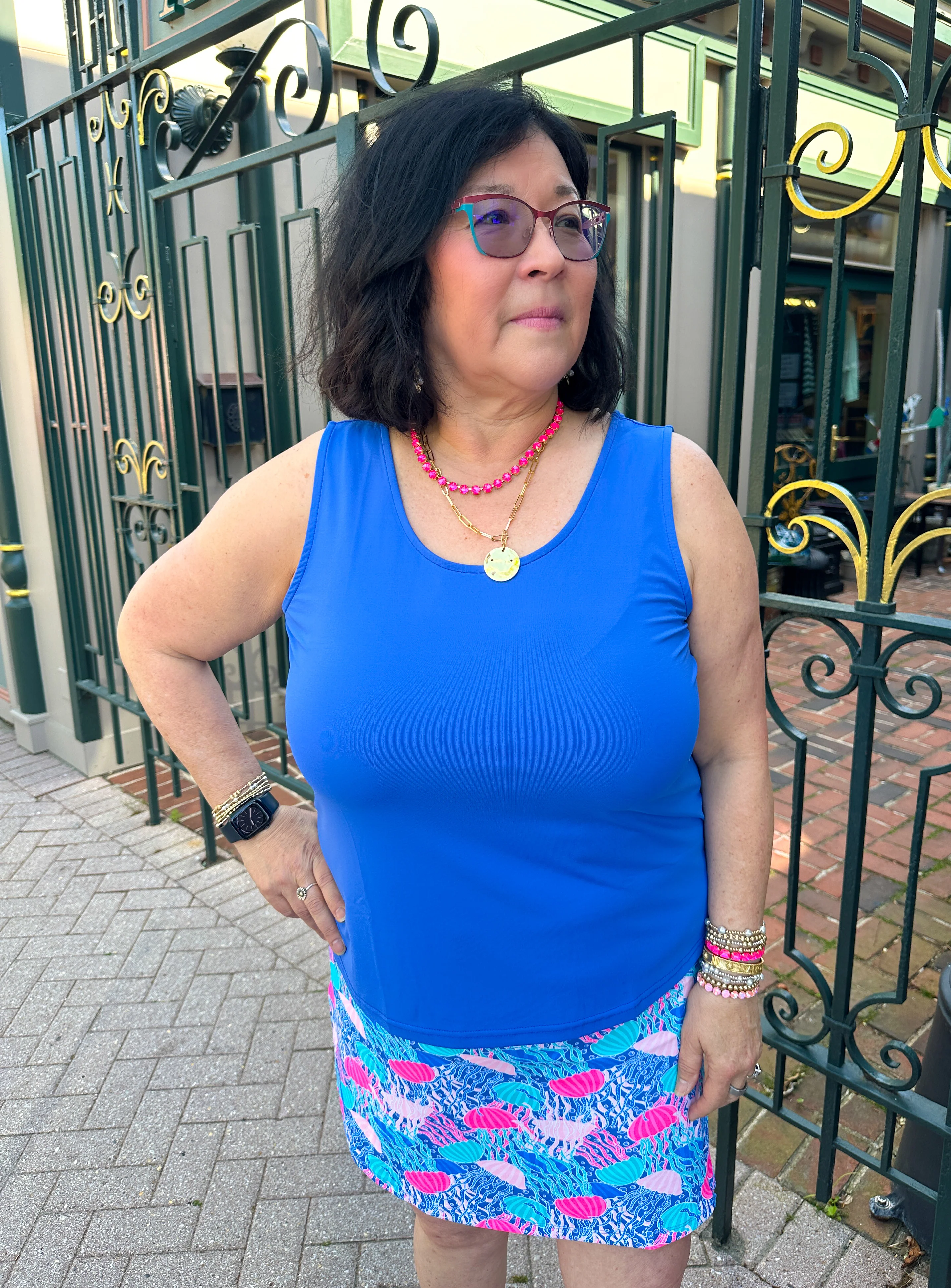Lulu B Blue Tank - Image 4