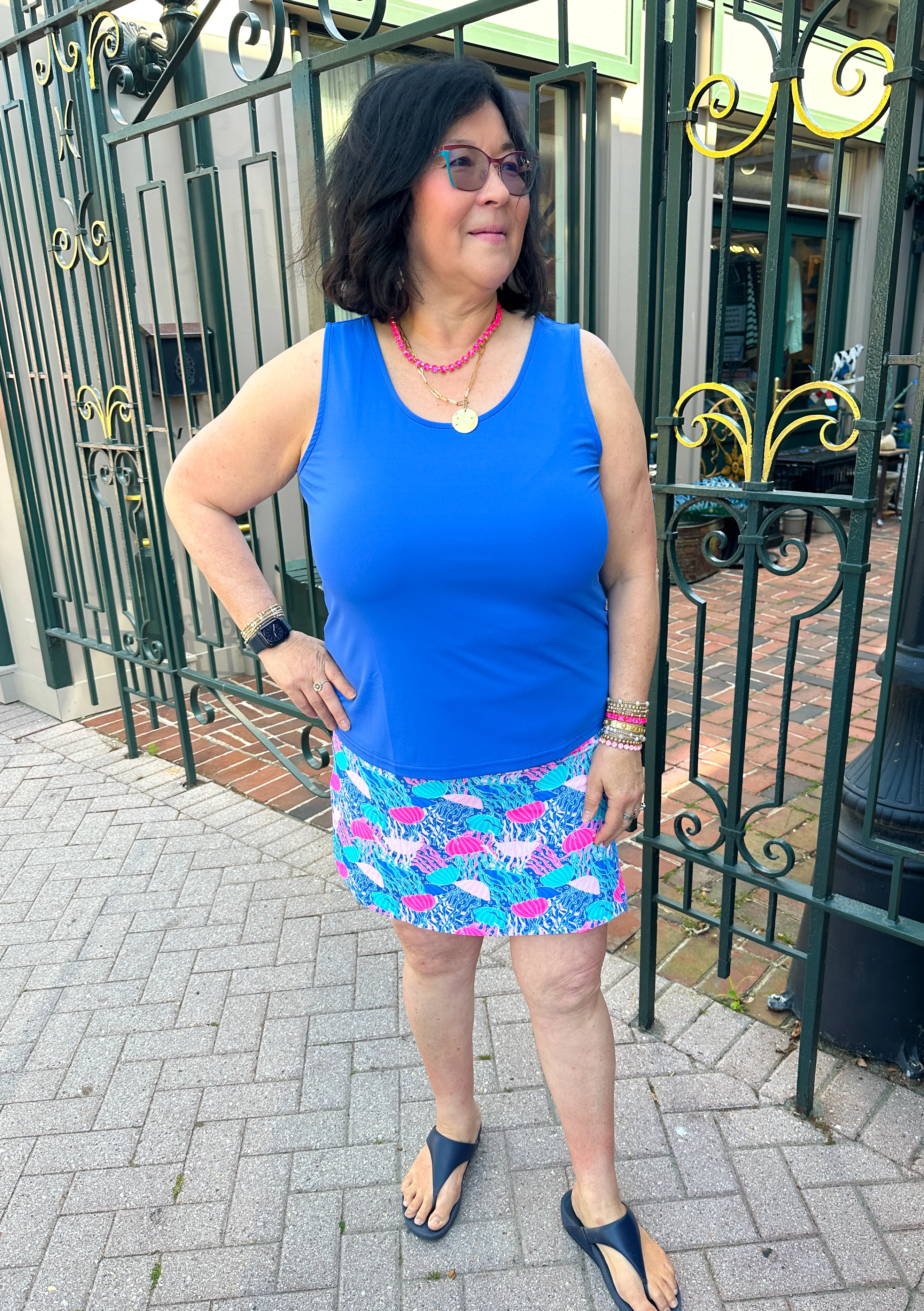 Lulu B Blue Tank - Image 5