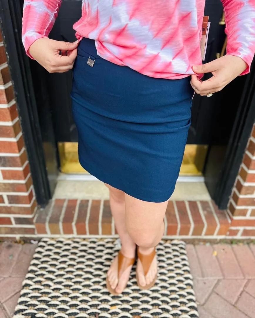 Lulu B Navy Pull on Skort - Image 23