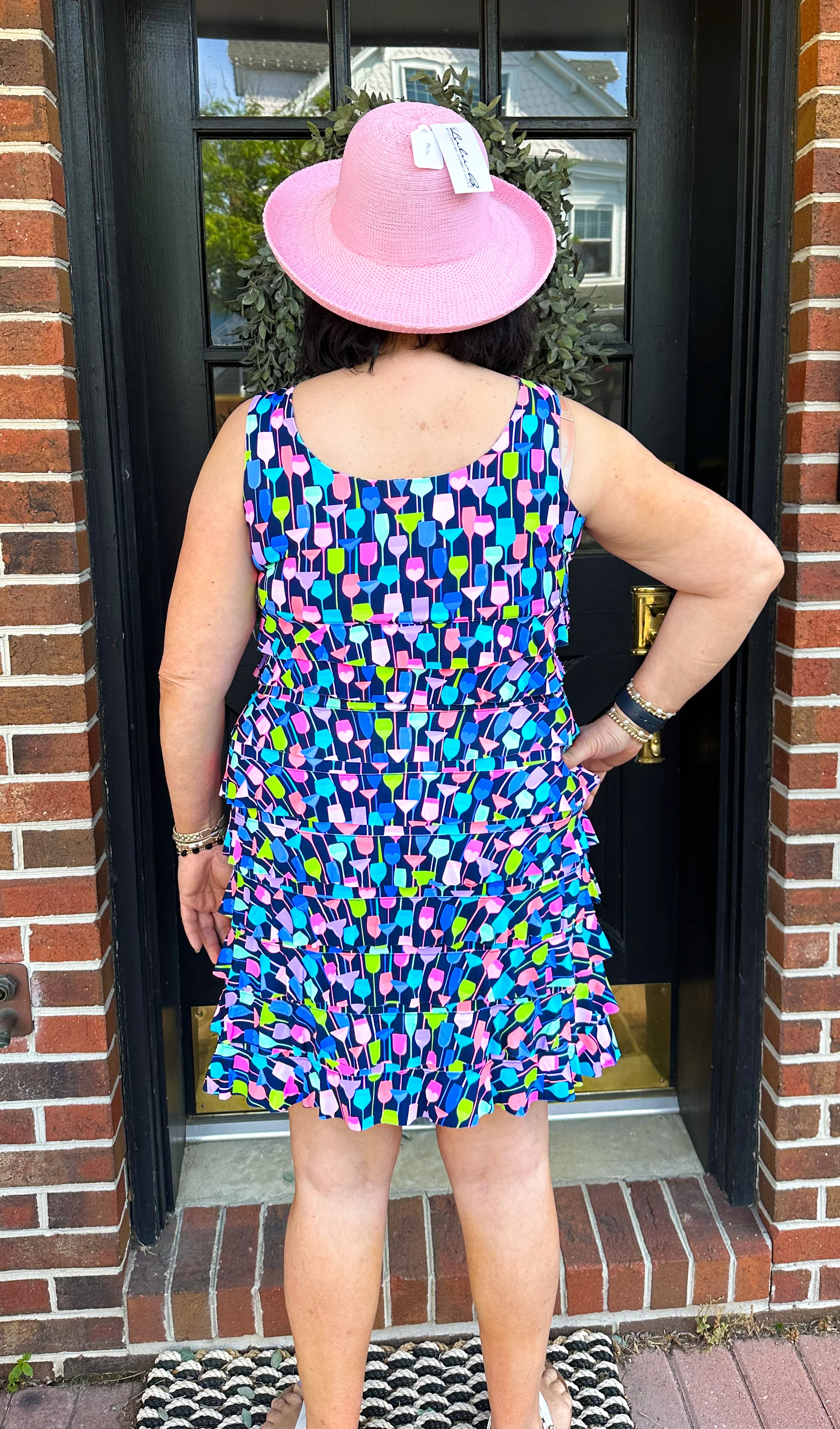 Lulu B UPF 50+ Wine Cha Cha Dress - Image 3