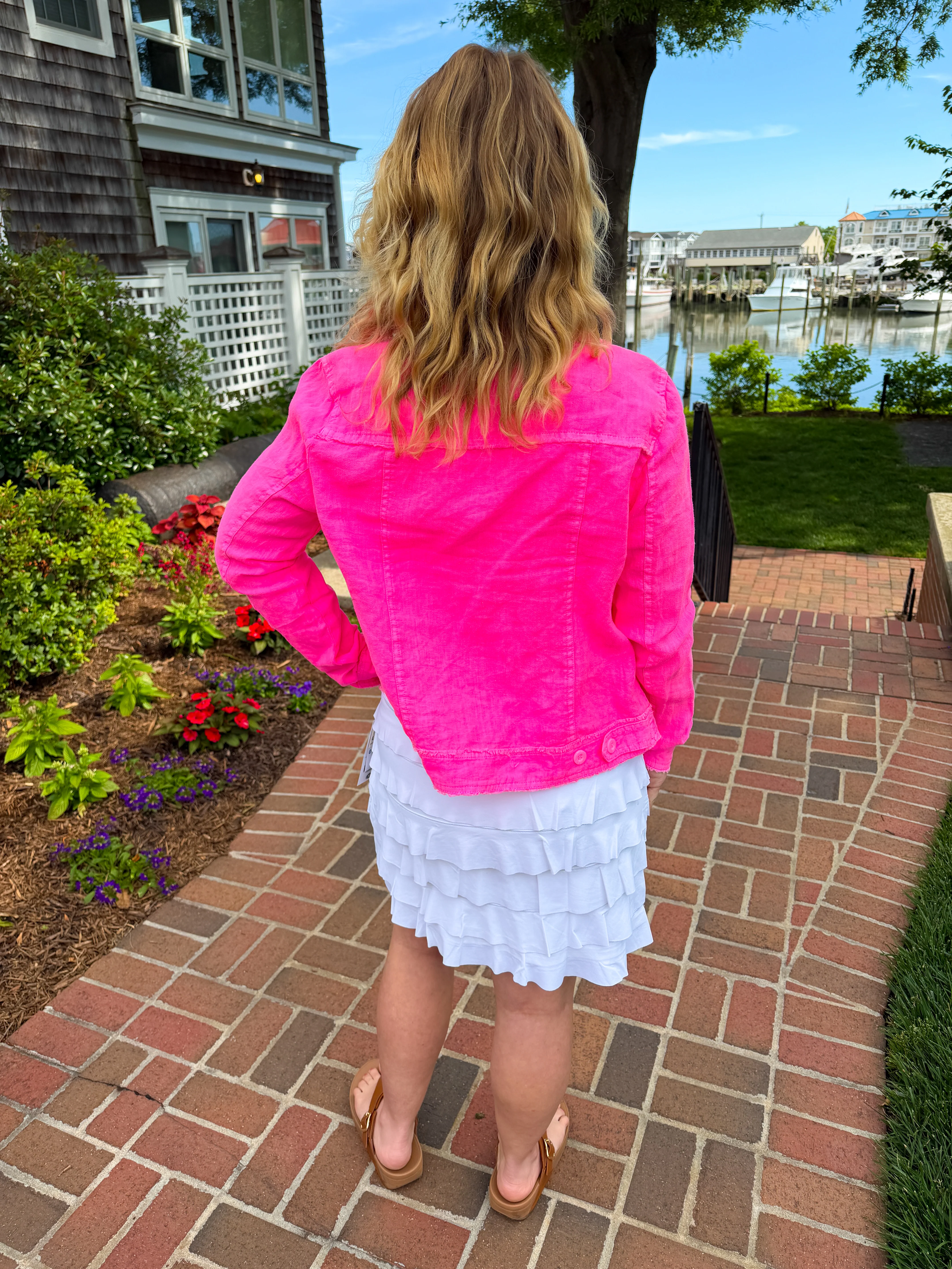 Lulu B White Cha Cha Ruffle Skort - Image 3