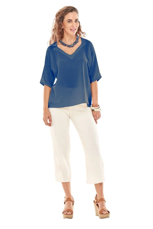 Oh My Gauze Erin Blouse Azul