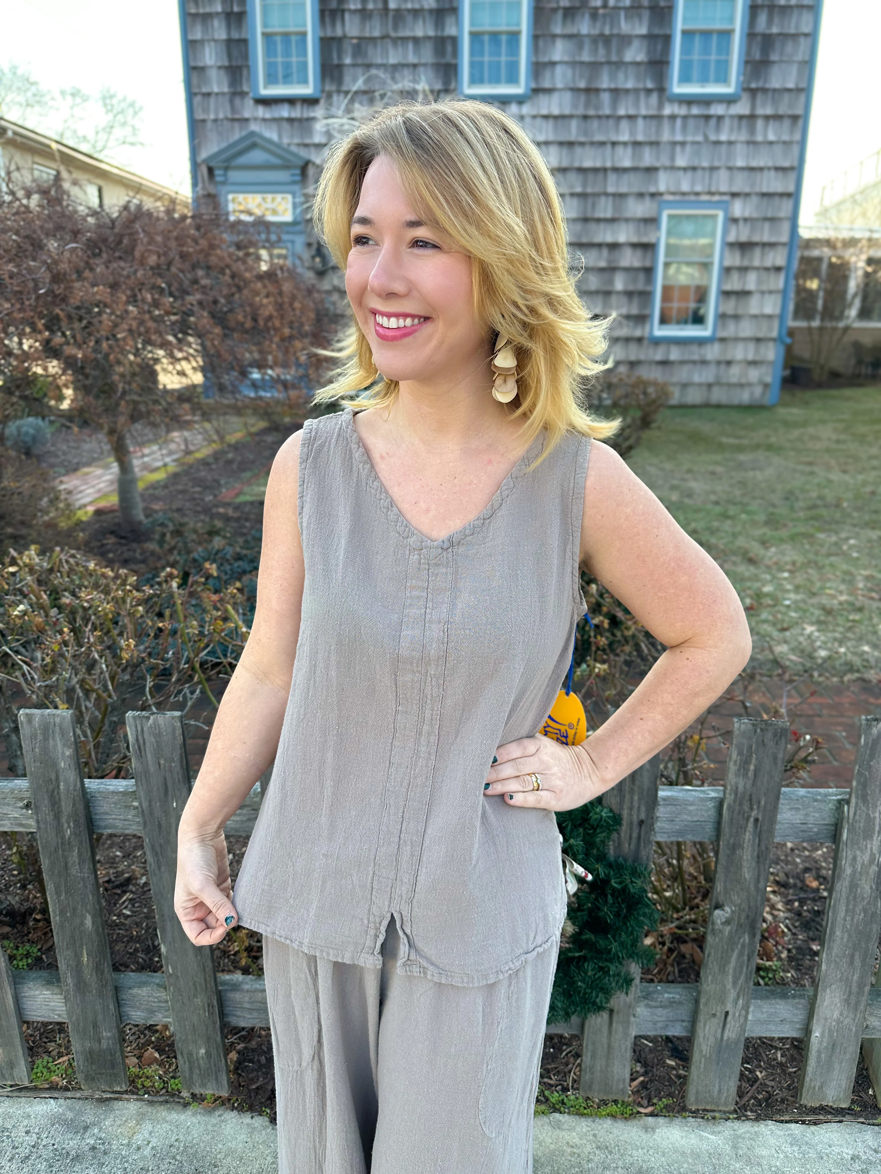 Oh My Gauze Henri Tank Taupe