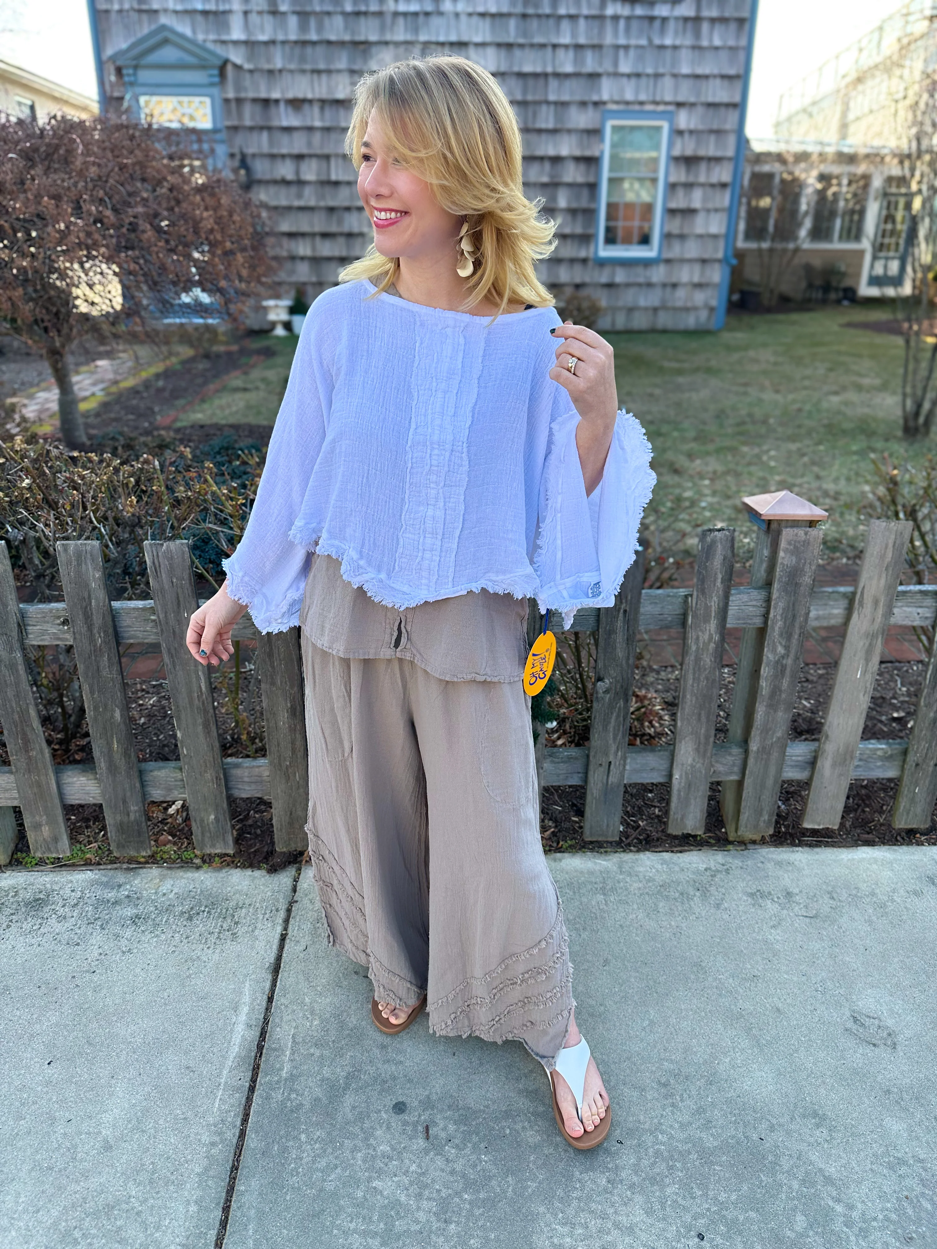 Oh My Gauze Henri Tank Taupe - Image 4