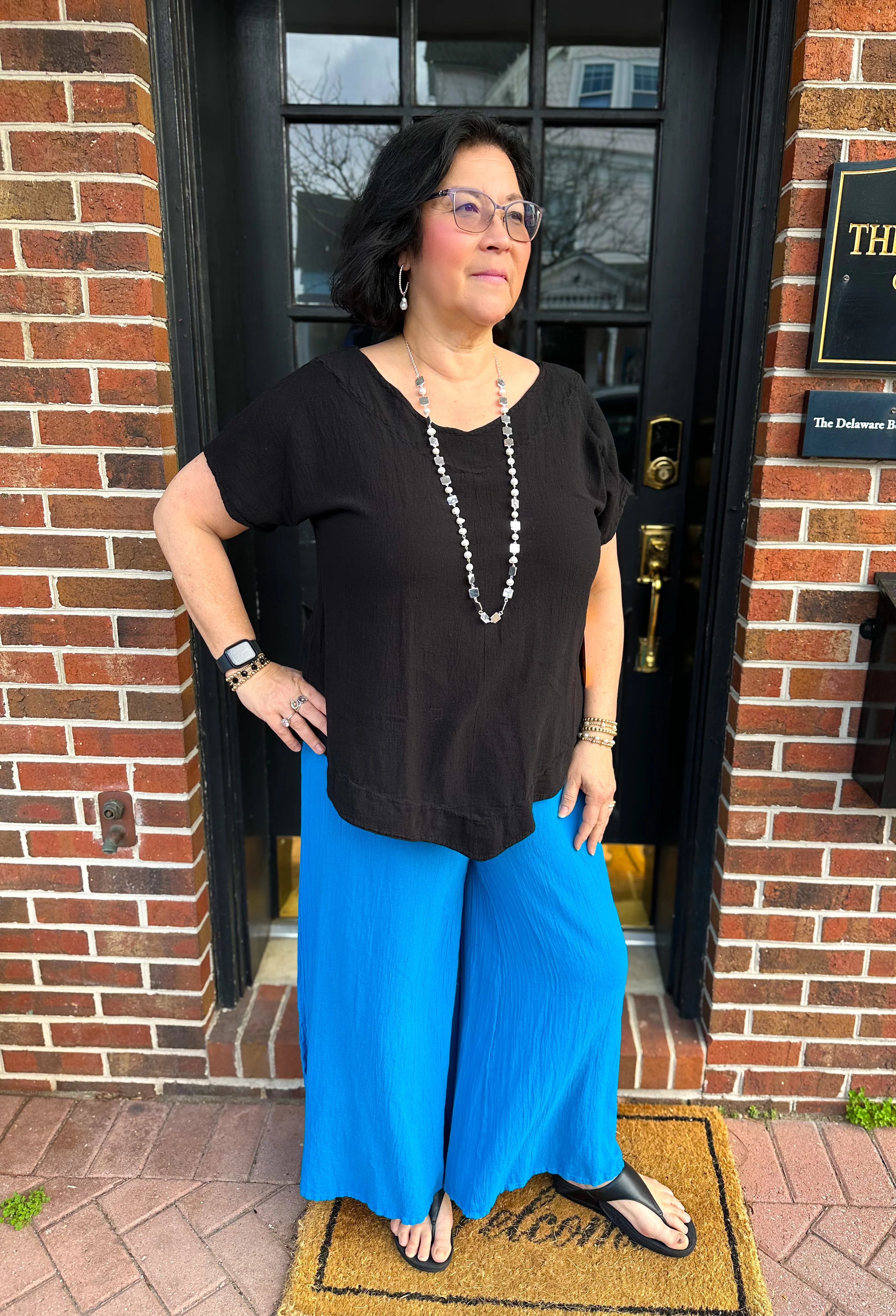 Oh My Gauze Kate Pant Turquoise - Image 2