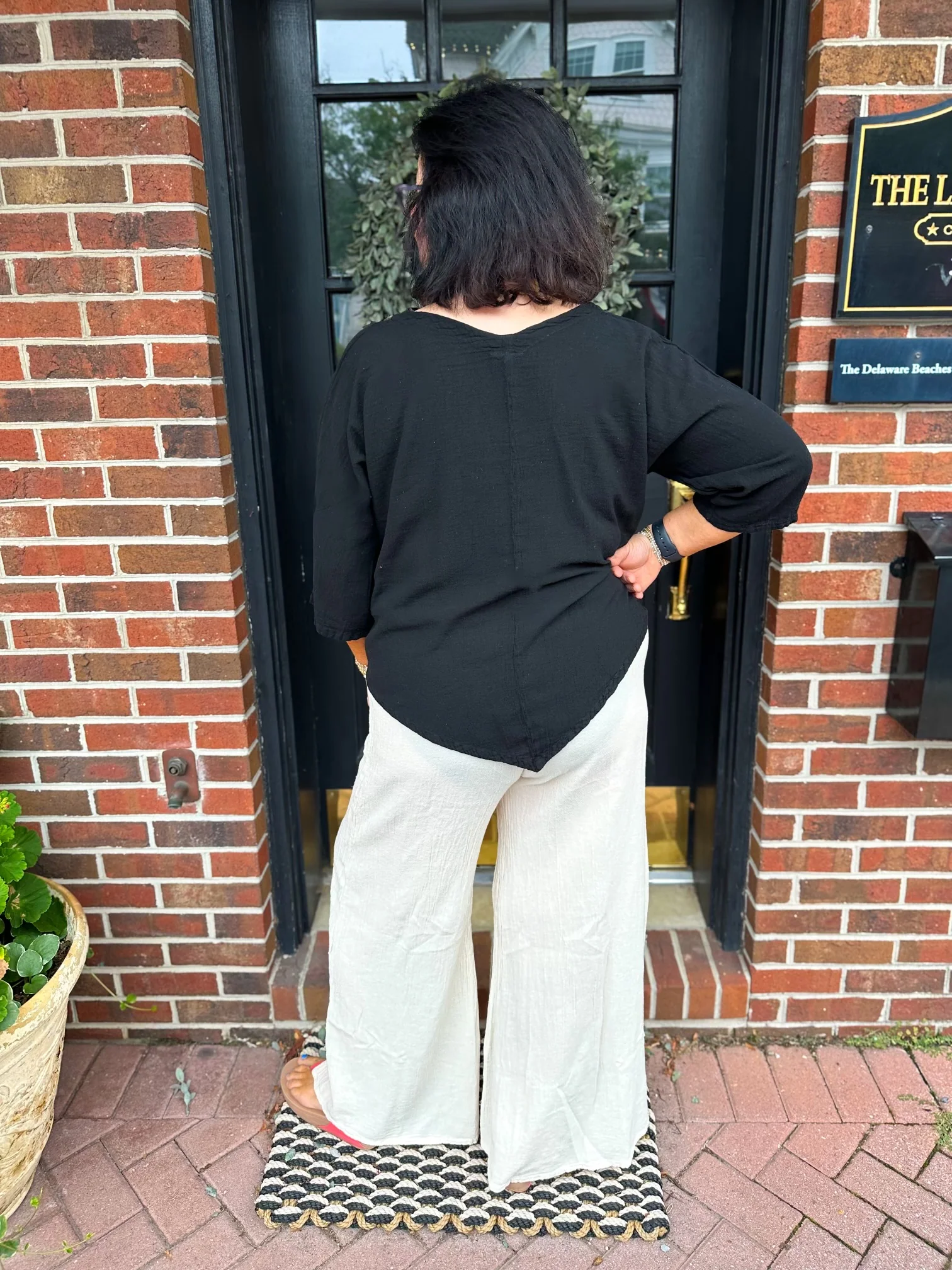 Oh My Gauze Lynn Black Top - Image 6