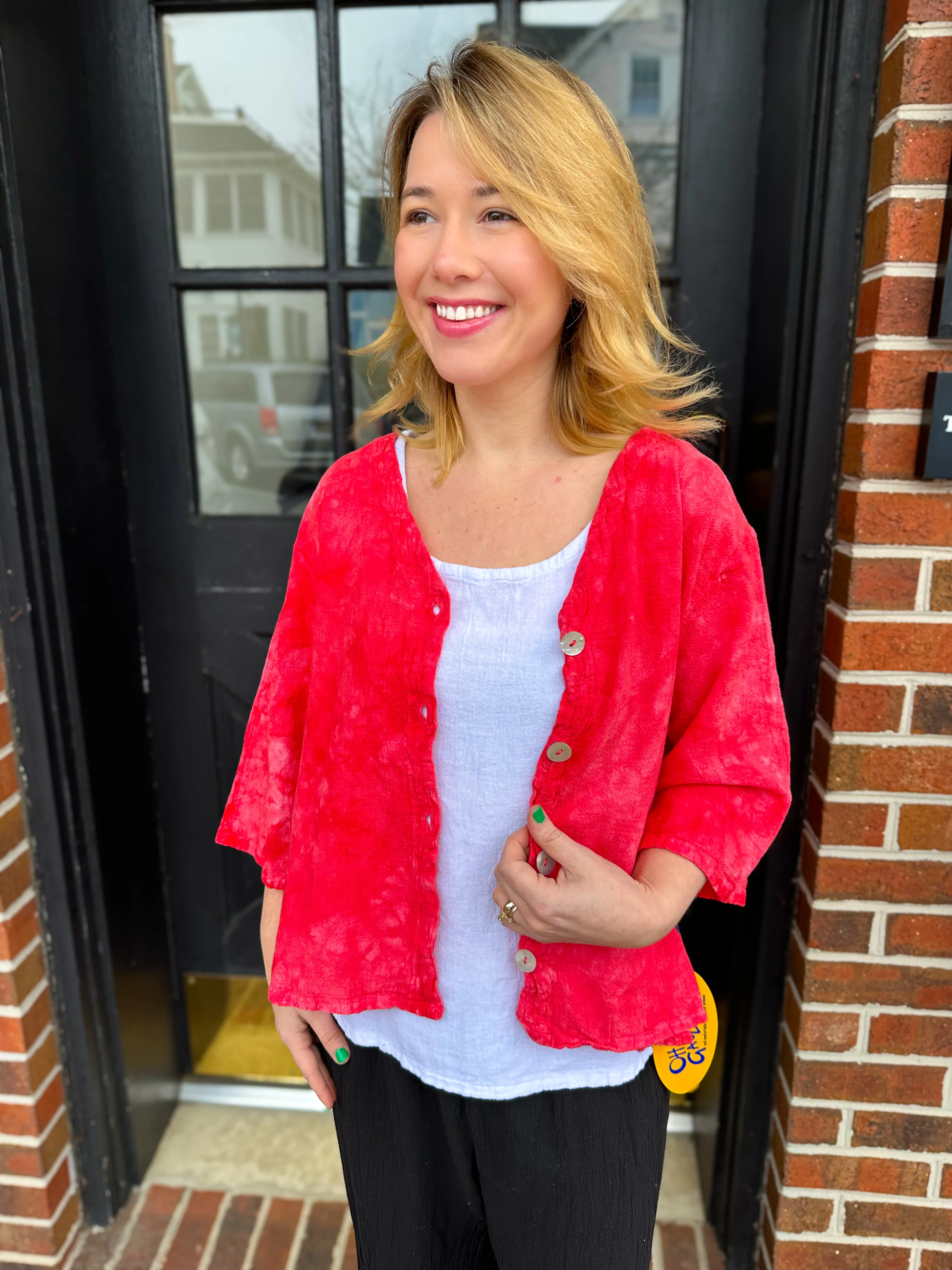Oh My Gauze Ronie Top Washed Fire - Image 4